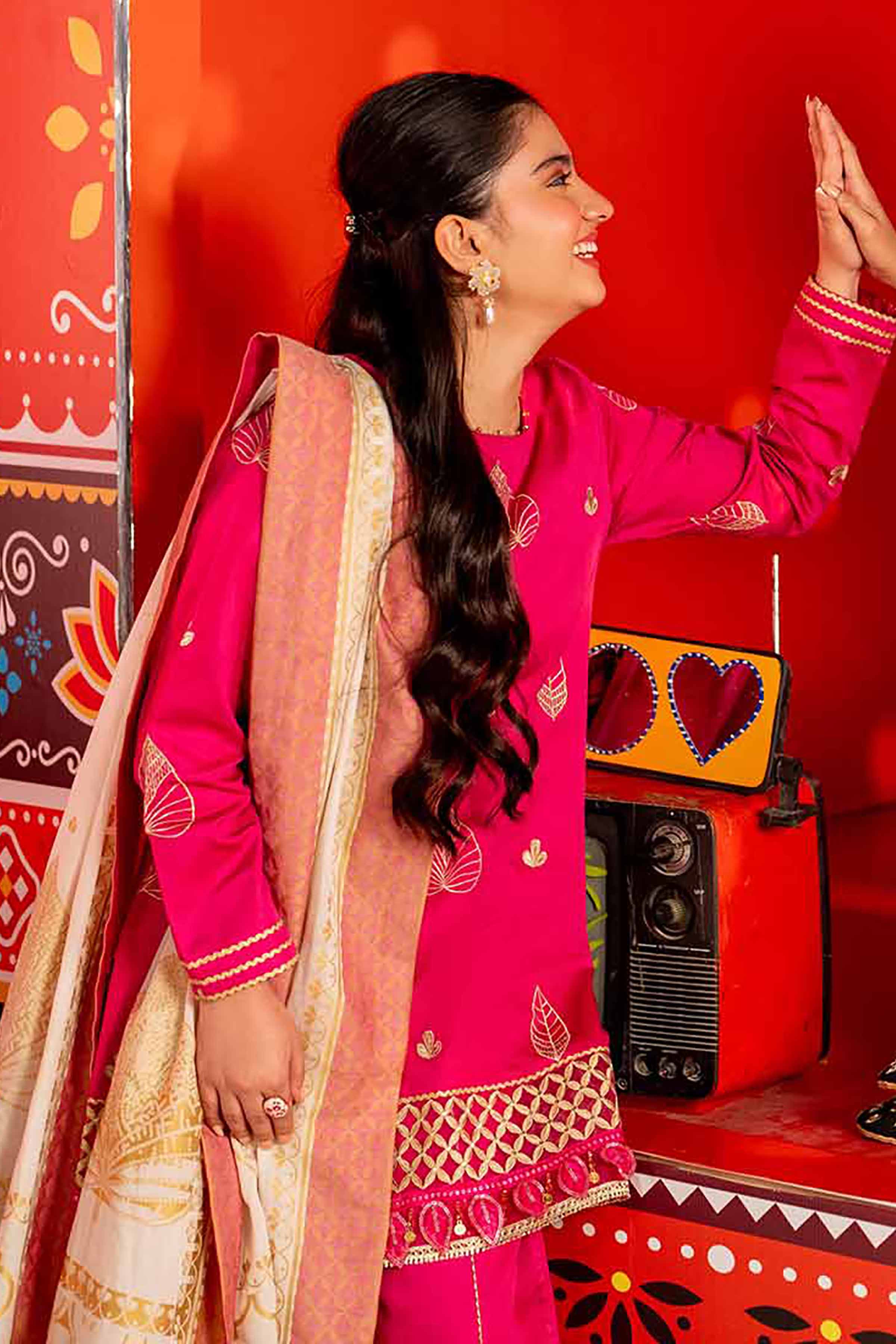 3 Piece - Embroidered Suit - 42501392 for Women - Unstitched Collection | Nishat | Shop Online