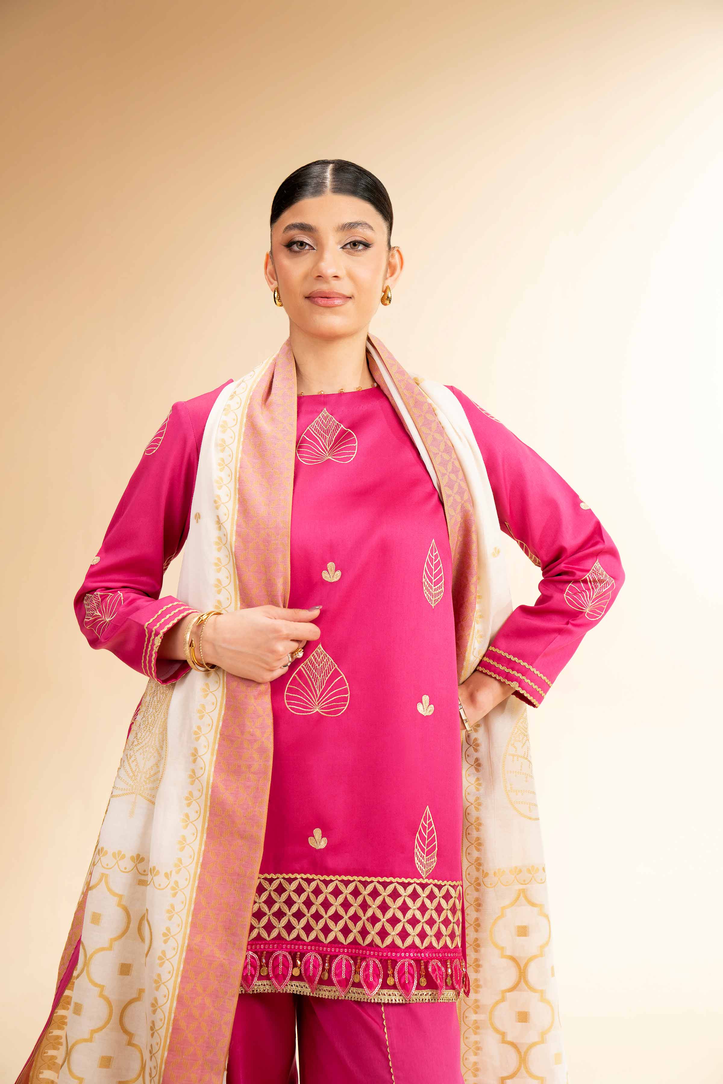 3 Piece - Embroidered Suit - 42501392 for Women - Unstitched Collection | Nishat | Shop Online