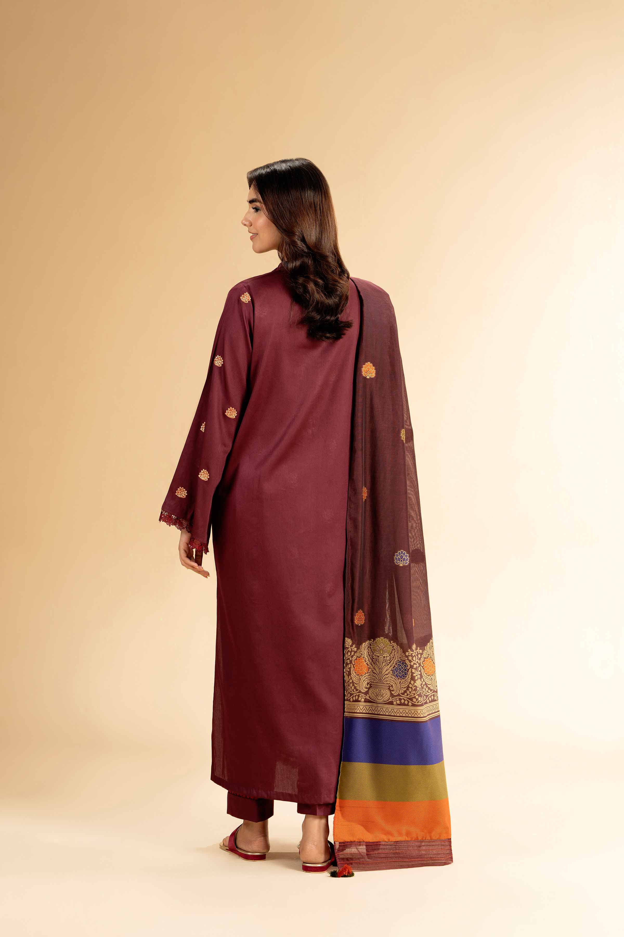 3 Piece - Embroidered Suit - 42501394 for Women - Unstitched Collection | Nishat | Shop Online
