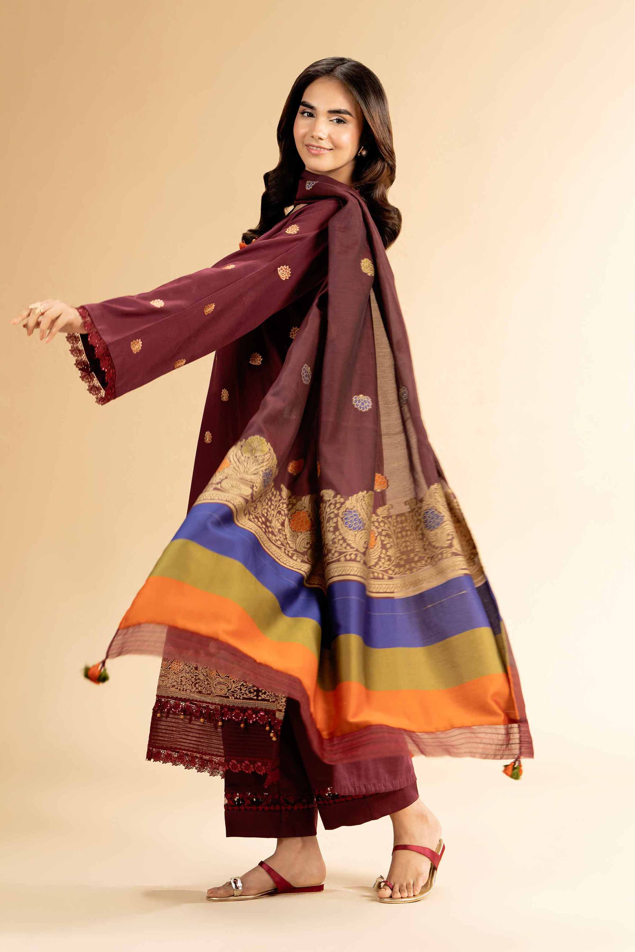 3 Piece - Embroidered Suit - 42501394 for Women - Unstitched Collection | Nishat | Shop Online