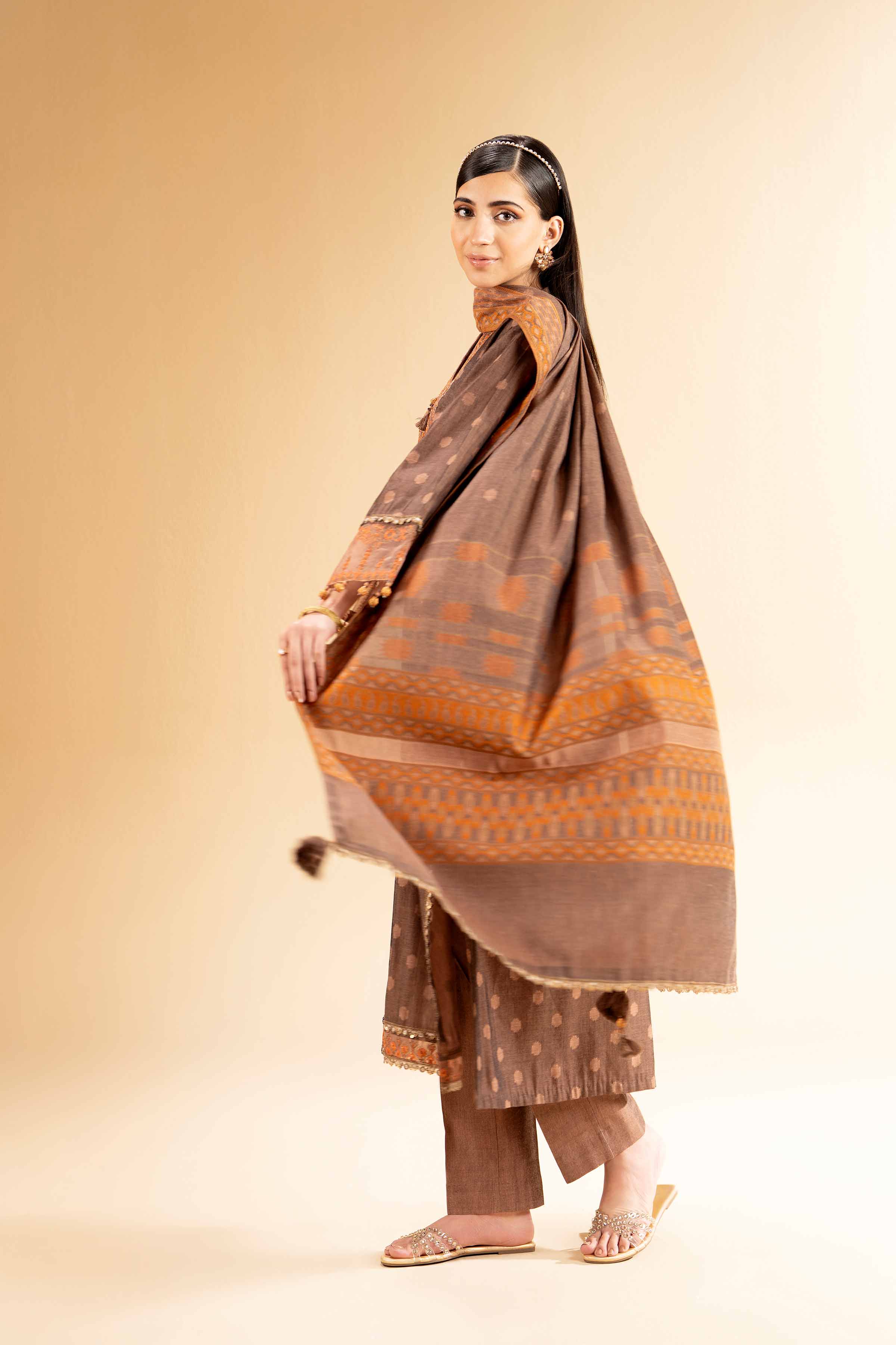 3 Piece - Jacquard Embroidered Suit - 42501396 for Women - Unstitched Collection | Nishat | Shop Online