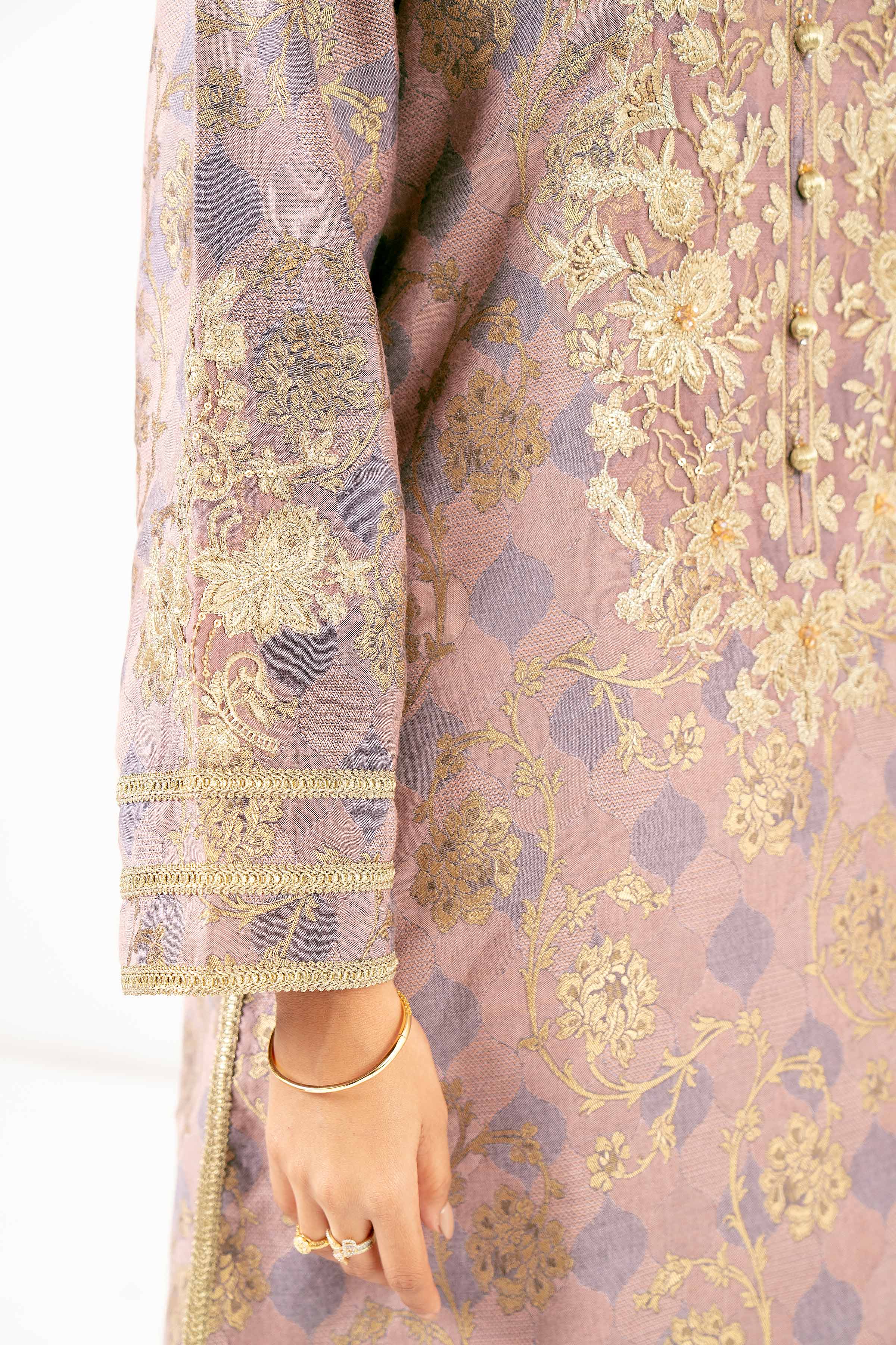 3 Piece - Jacquard Embroidered Suit - 42501400 for Women - Unstitched Collection | Nishat | Shop Online