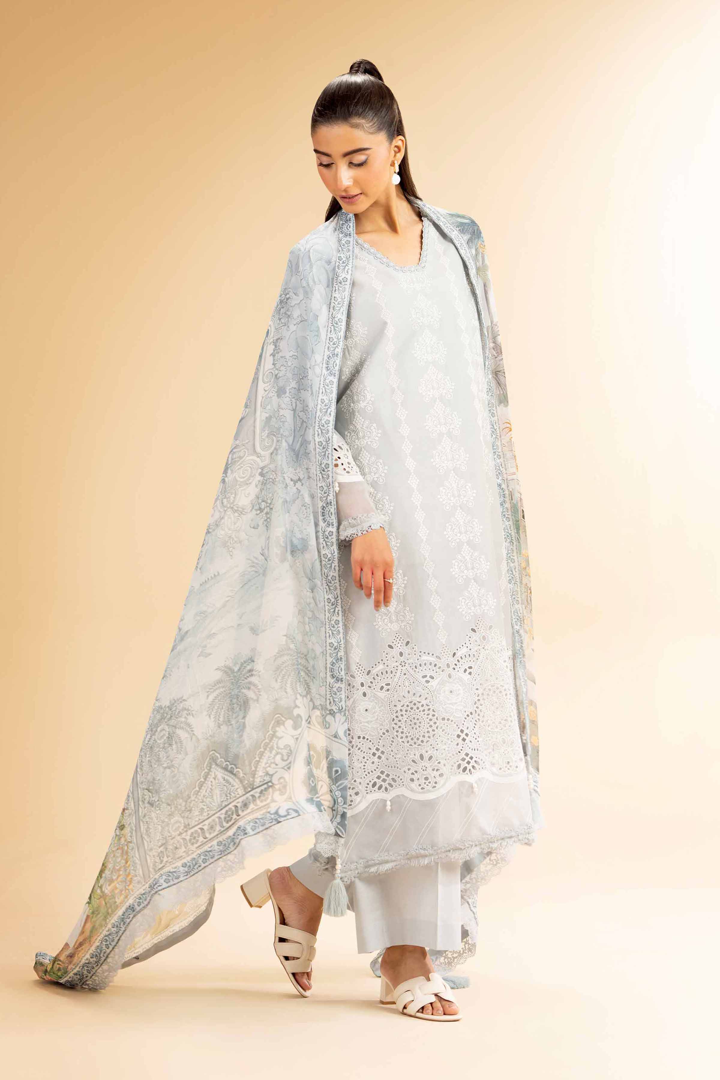 3 Piece - Embroidered Suit - 42501407 for Women - Unstitched Collection | Nishat | Shop Online