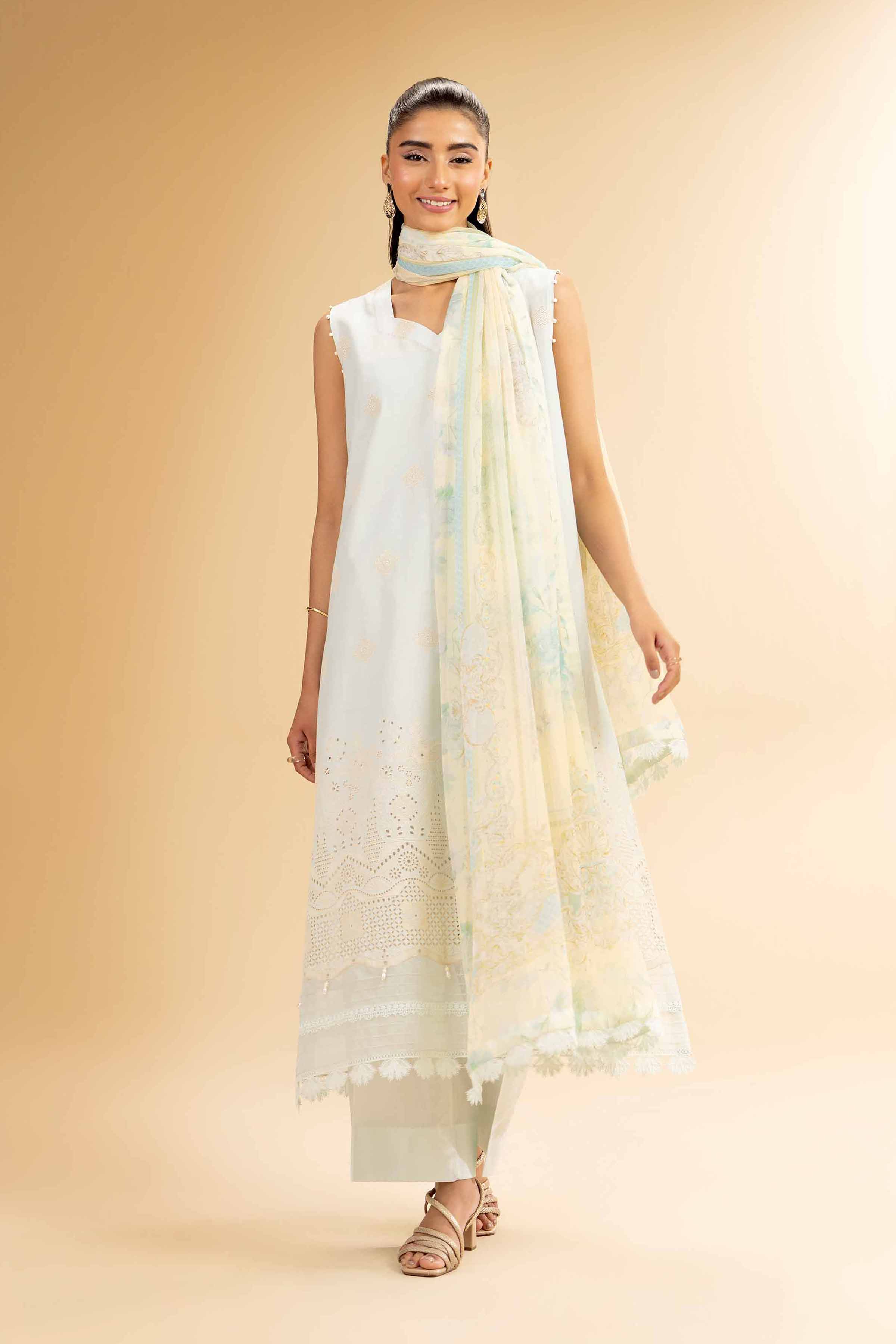 3 Piece - Embroidered Suit - 42501412 for Women - Unstitched Collection | Nishat | Shop Online