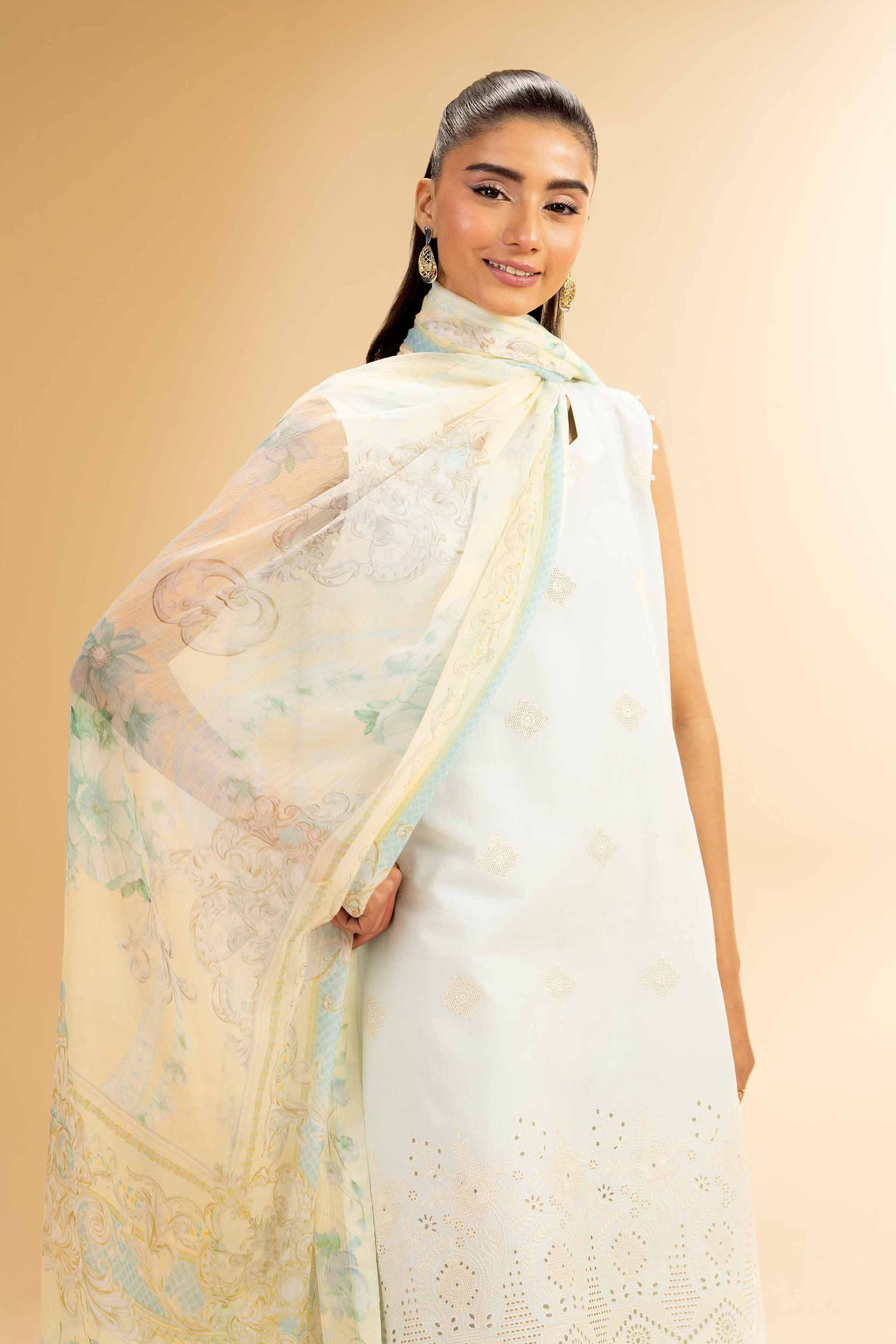 3 Piece - Embroidered Suit - 42501412 for Women - Unstitched Collection | Nishat | Shop Online