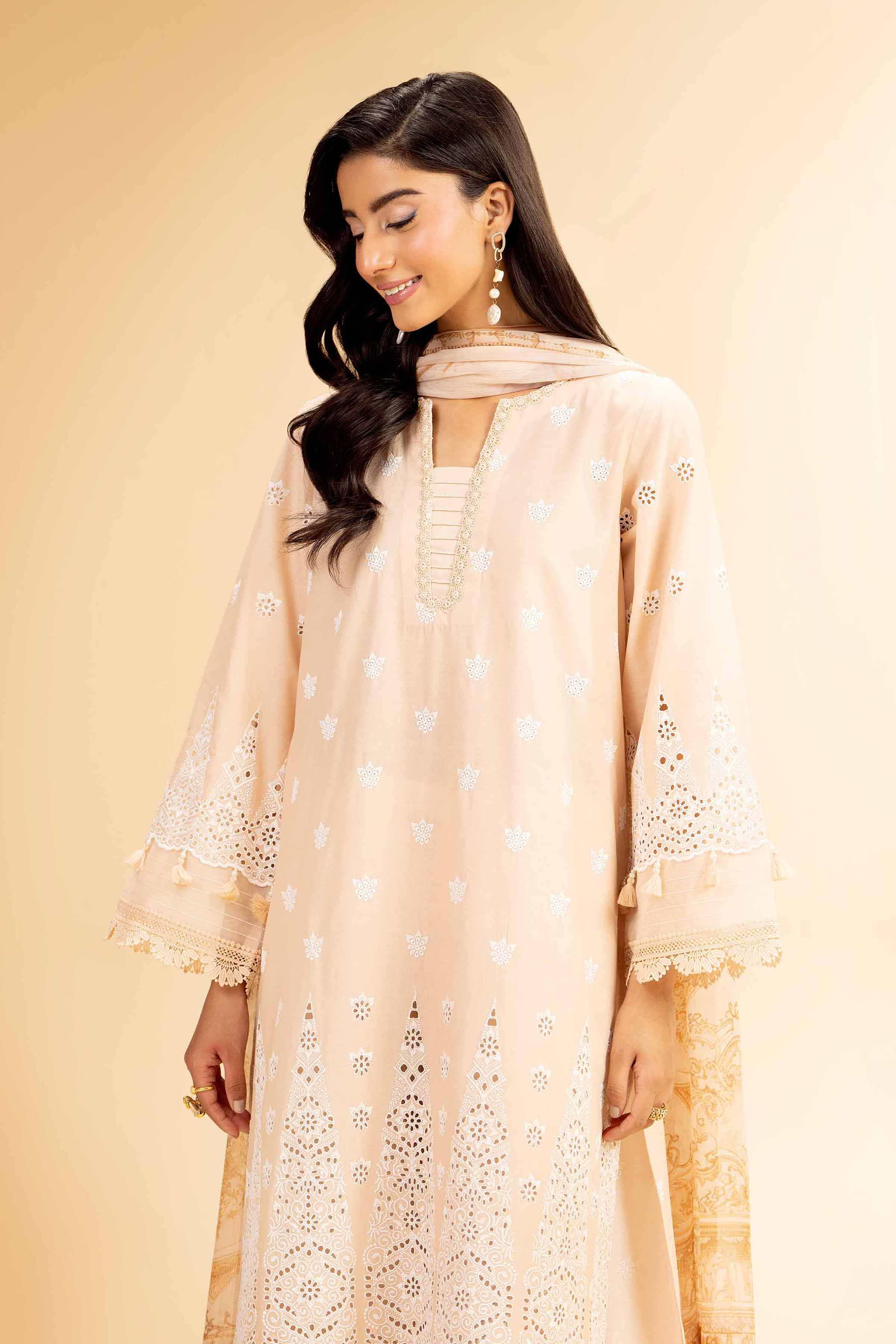3 Piece - Embroidered Suit - 42501414 for Women - Unstitched Collection | Nishat | Shop Online