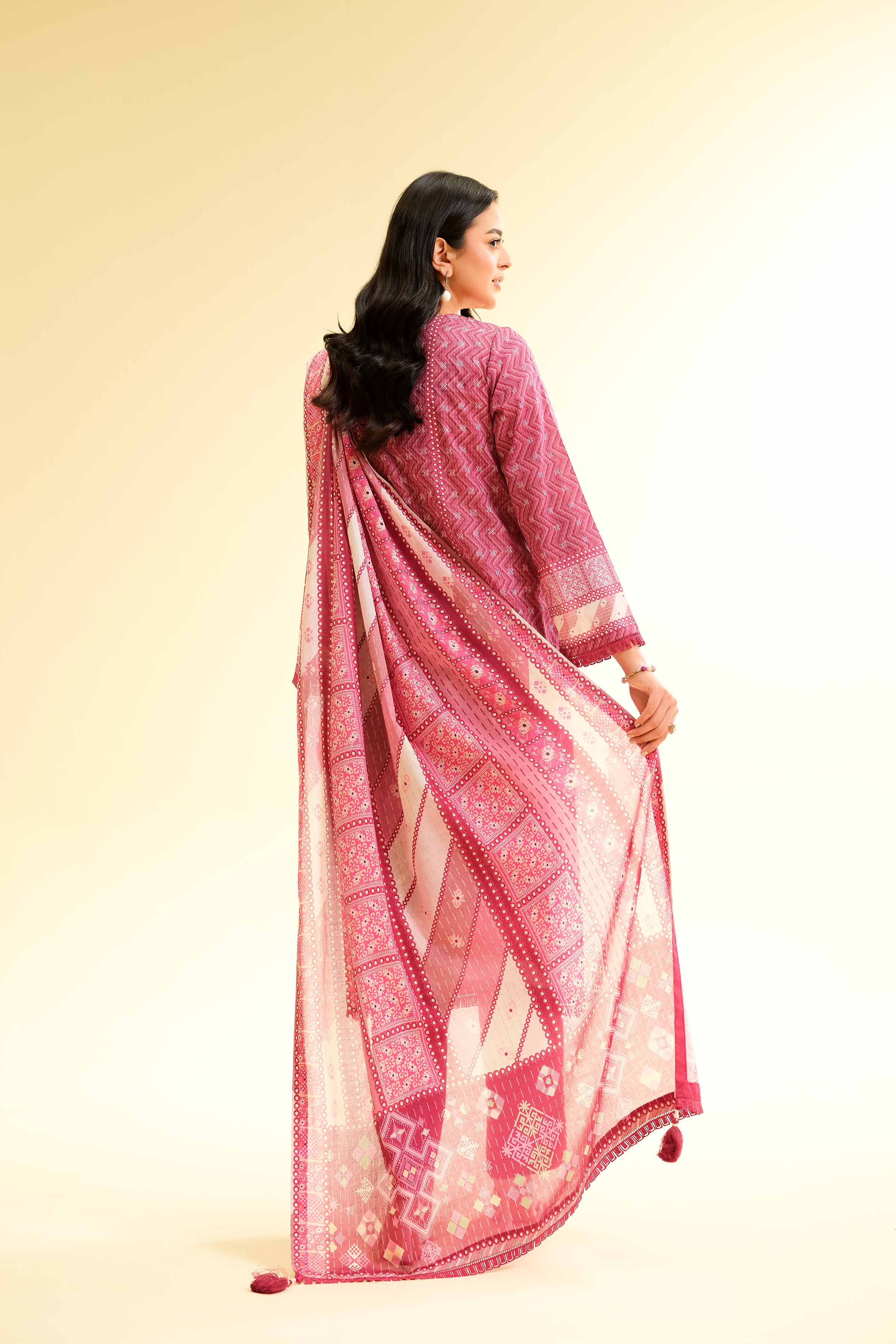 3 Piece - Digital Printed Embroidered Suit - 42501426 for Women - Unstitched Collection | Nishat | Shop Online