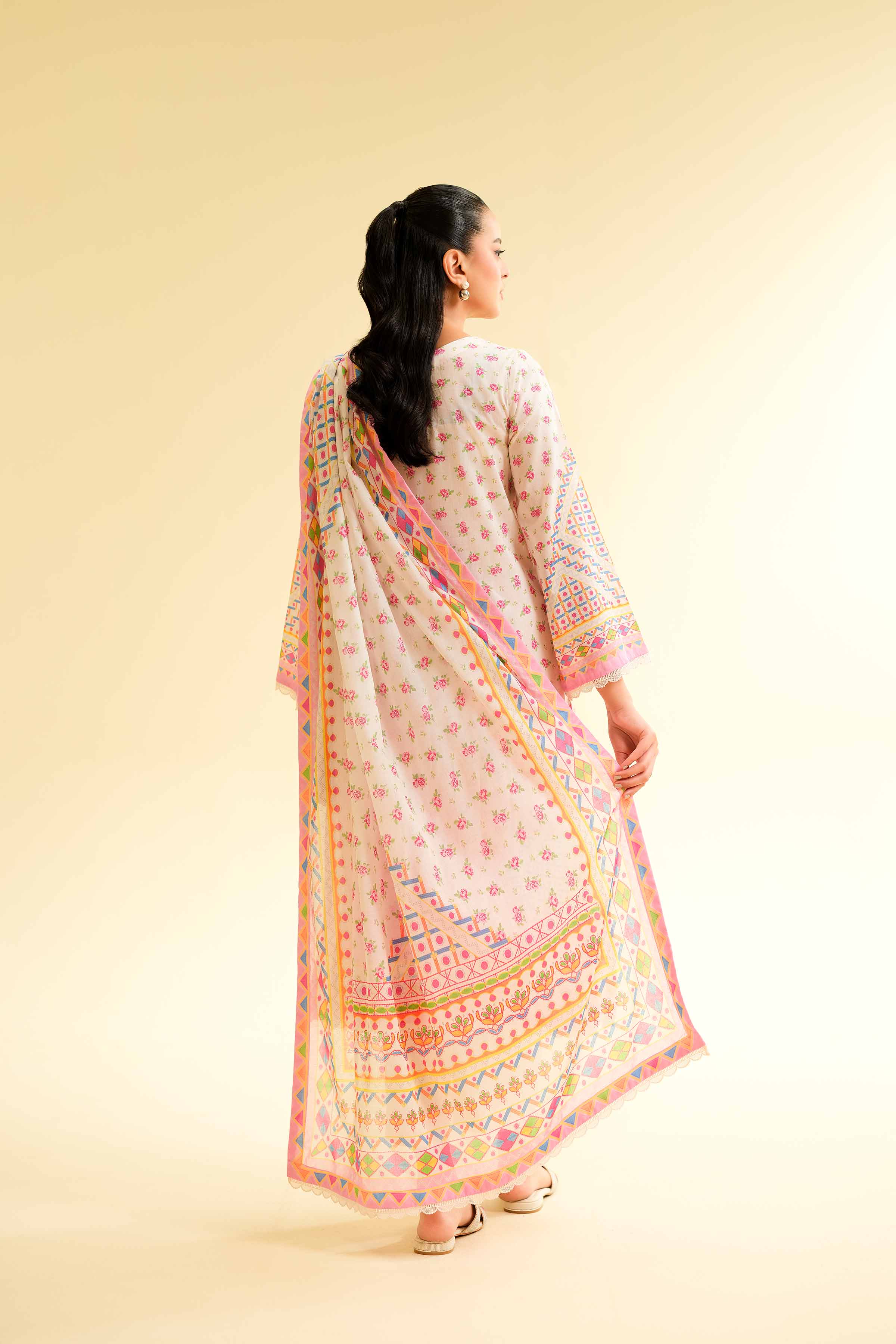 3 Piece - Digital Printed Embroidered Suit - 42501430 for Women - Unstitched Collection | Nishat | Shop Online
