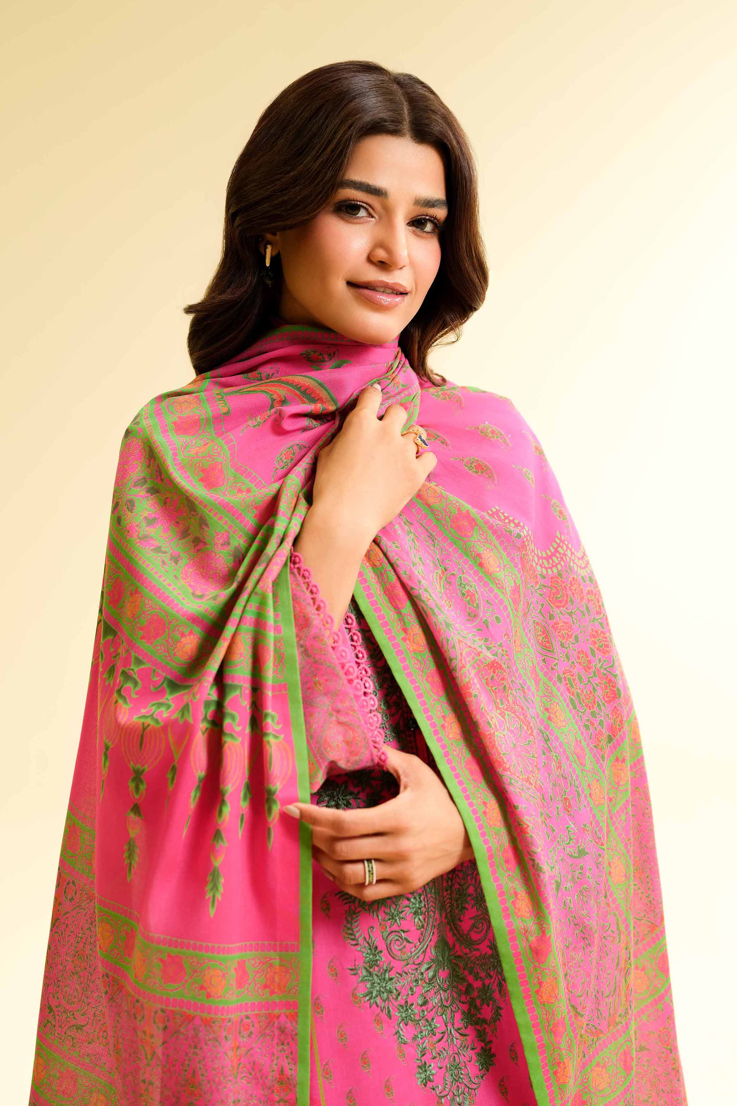 3 Piece - Digital Printed Embroidered Suit - 42501431 for Women - Unstitched Collection | Nishat | Shop Online