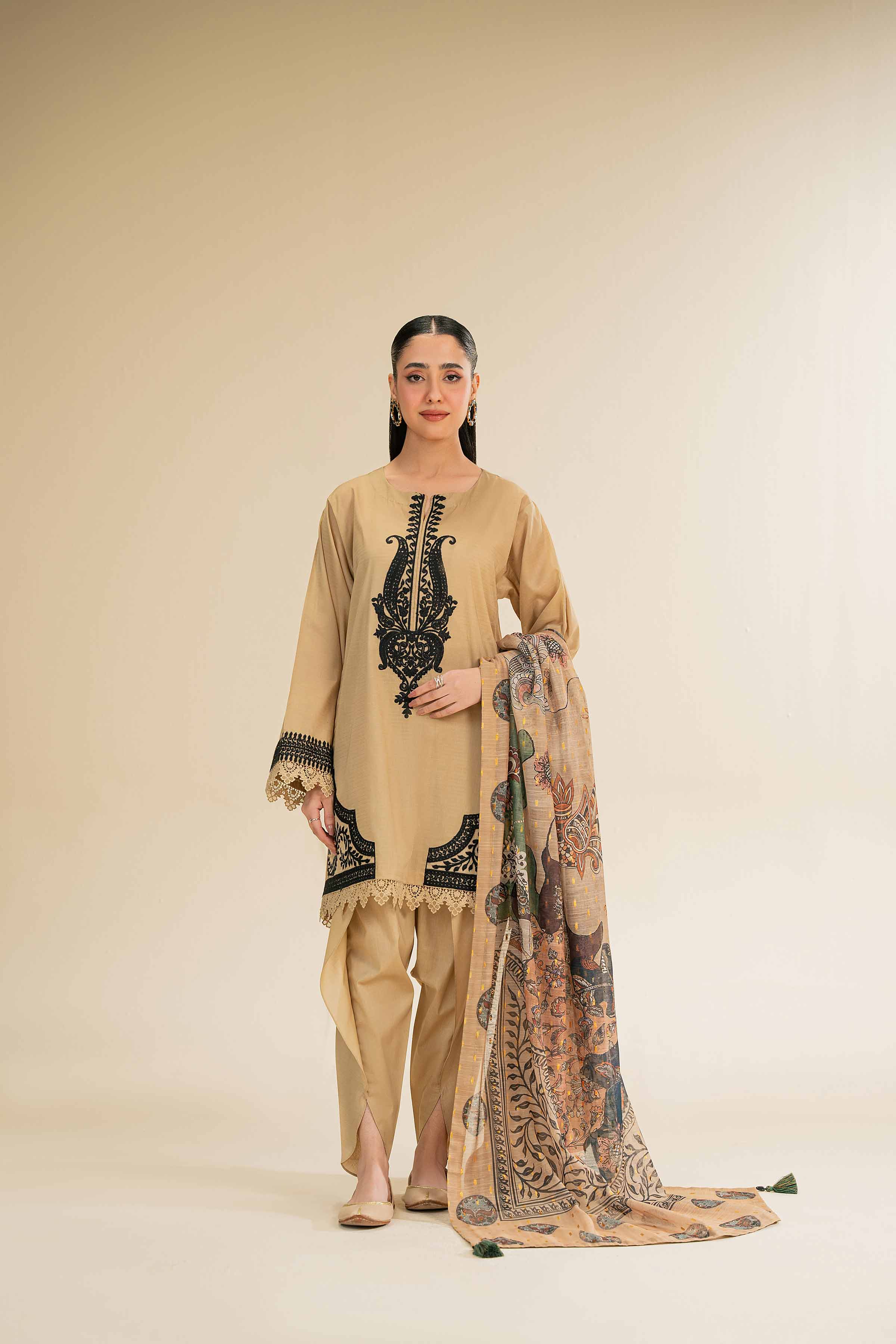 3 Piece - Embroidered Suit - 42501440 for Women - Unstitched Collection | Nishat | Shop Online