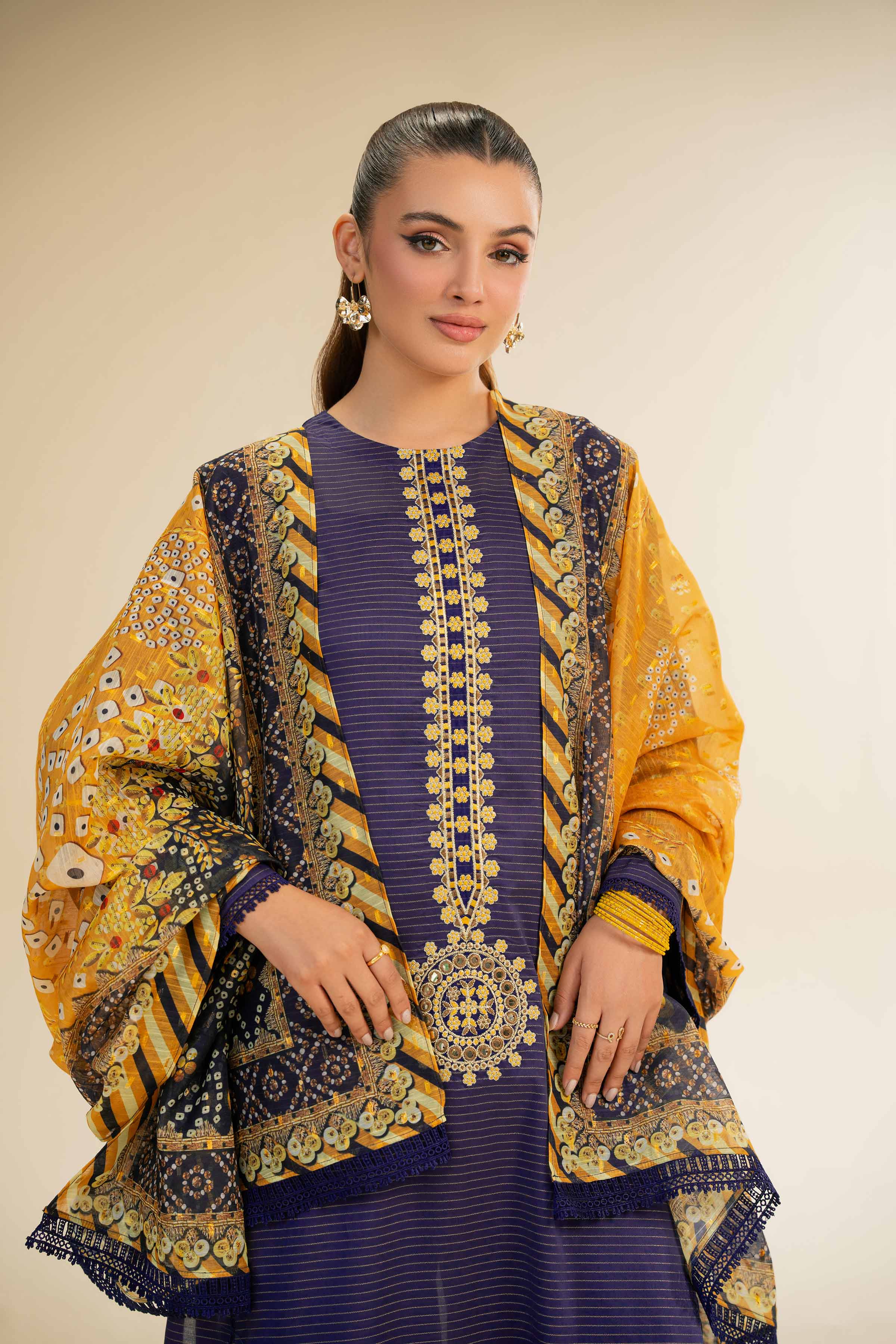 3 Piece - Embroidered Suit - 42501442 for Women - Unstitched Collection | Nishat | Shop Online