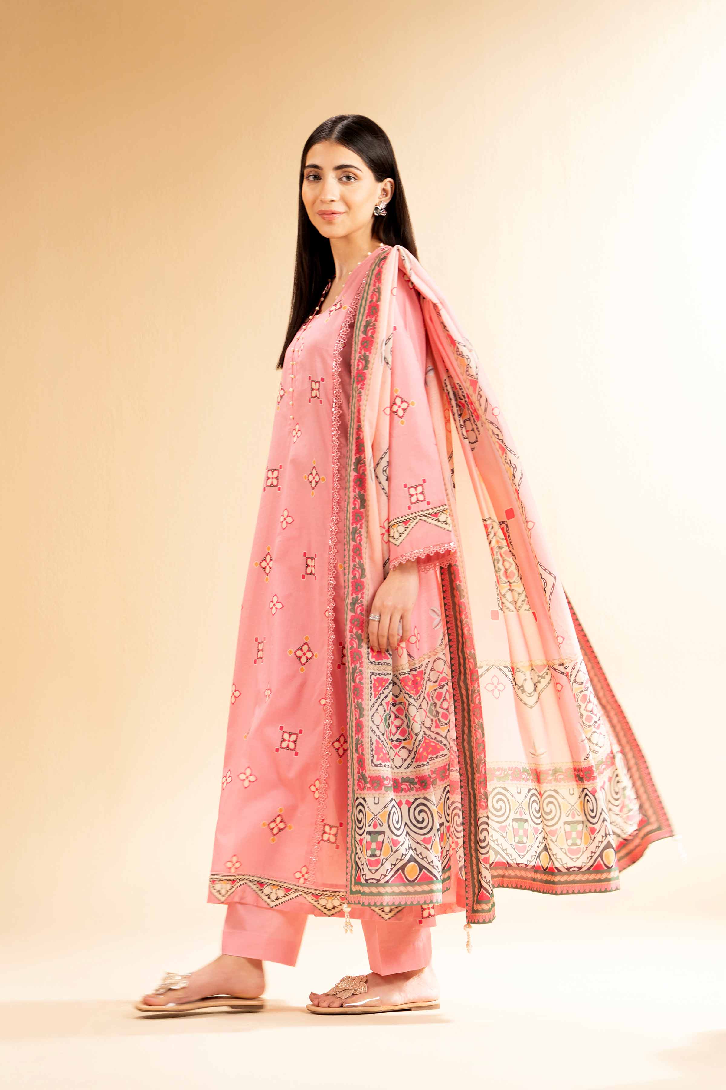 3 Piece - Printed Suit - 42501456 for Women - Unstitched Collection | Nishat | Shop Online