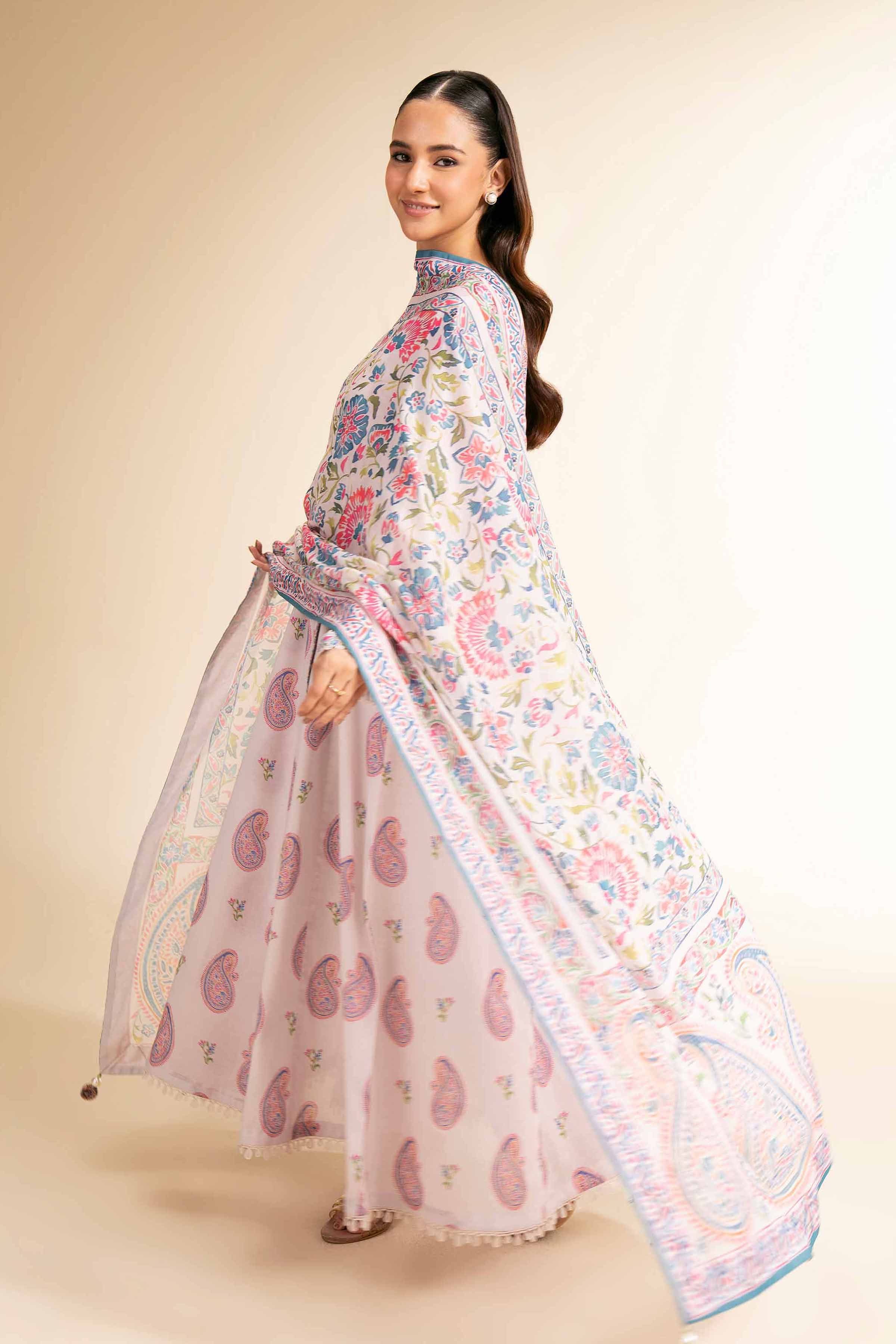 3 Piece - Printed Suit - 42501458 for Women - Unstitched Collection | Nishat | Shop Online