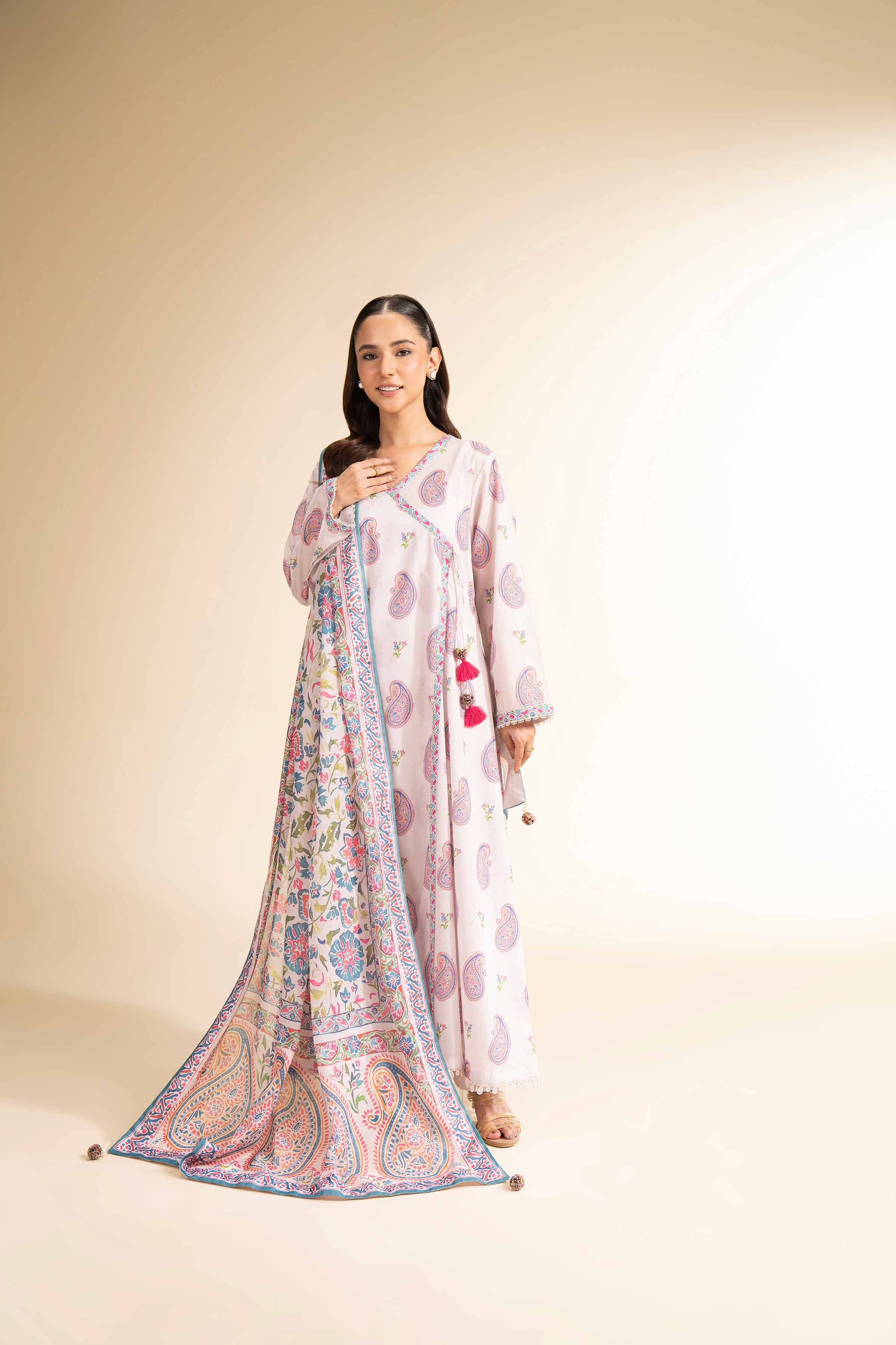 3 Piece - Printed Suit - 42501458 for Women - Unstitched Collection | Nishat | Shop Online