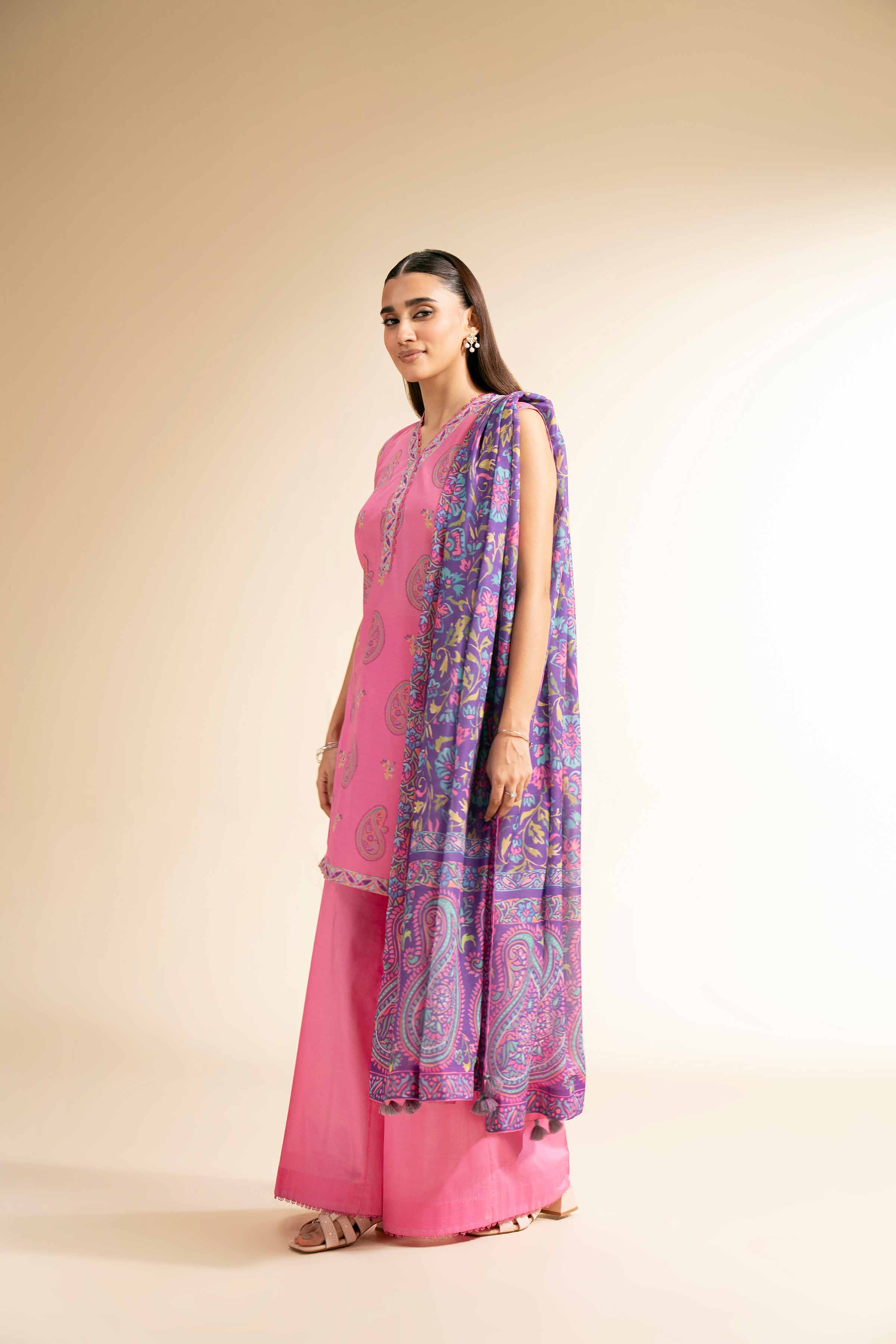 3 Piece - Printed Suit - 42501459 for Women - Unstitched Collection | Nishat | Shop Online