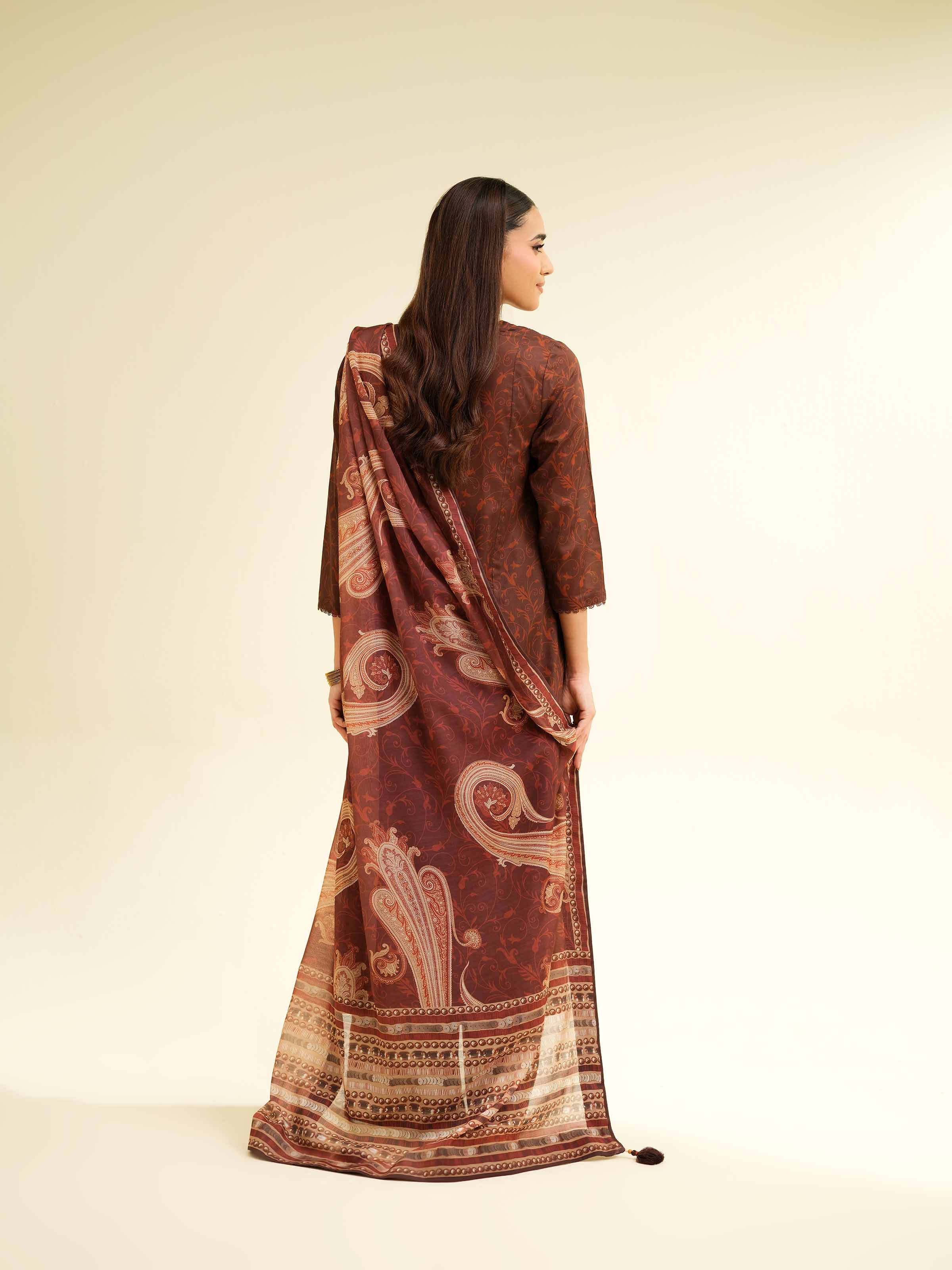 3 Piece - Printed Suit - 42501461 for Women - Unstitched Collection | Nishat | Shop Online
