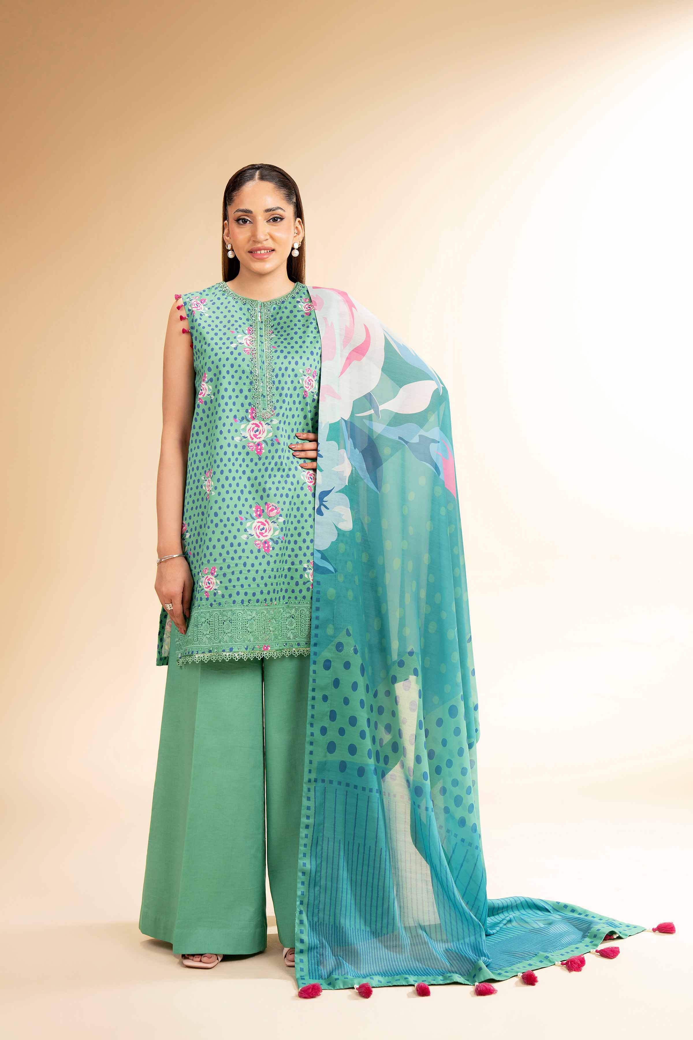 3 Piece - Printed Suit - 42501467 for Women - Unstitched Collection | Nishat | Shop Online