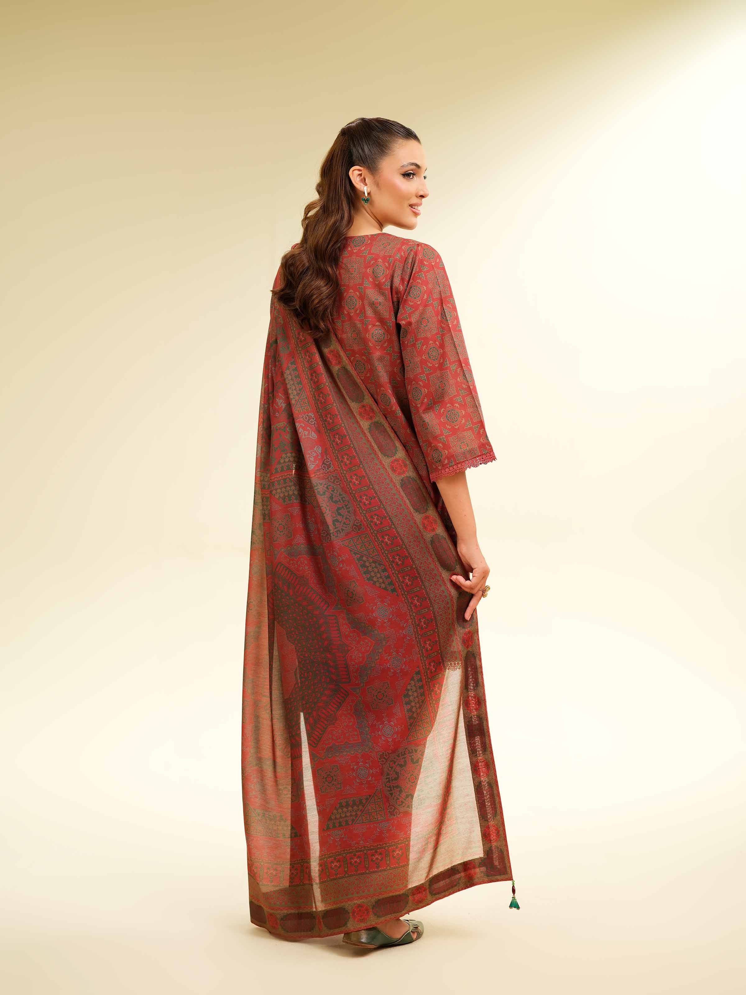 3 Piece - Printed Suit - 42501470 for Women - Unstitched Collection | Nishat | Shop Online
