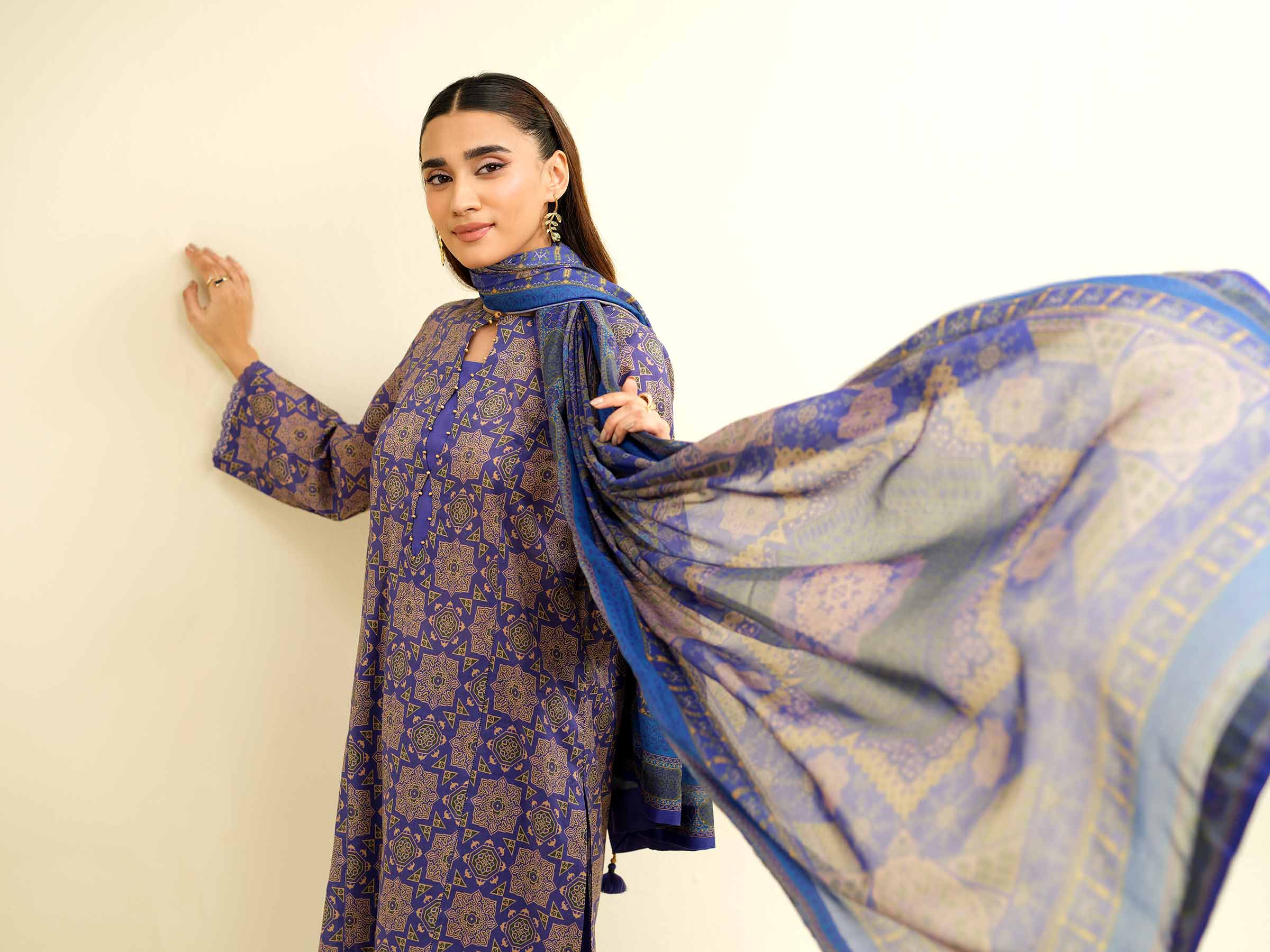 3 Piece - Printed Suit - 42501471 for Women - Unstitched Collection | Nishat | Shop Online