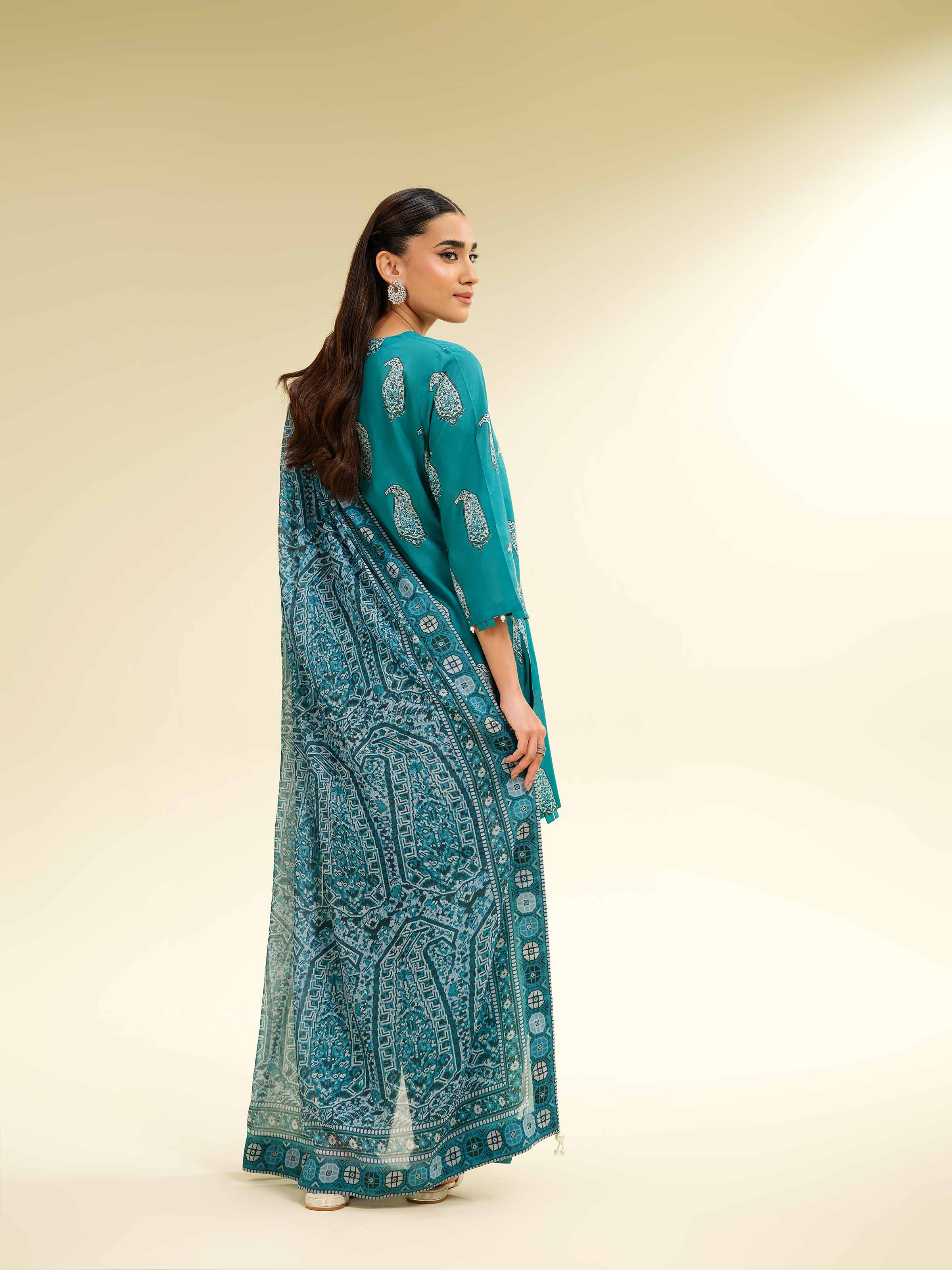 3 Piece - Printed Suit - 42501473 for Women - Unstitched Collection | Nishat | Shop Online