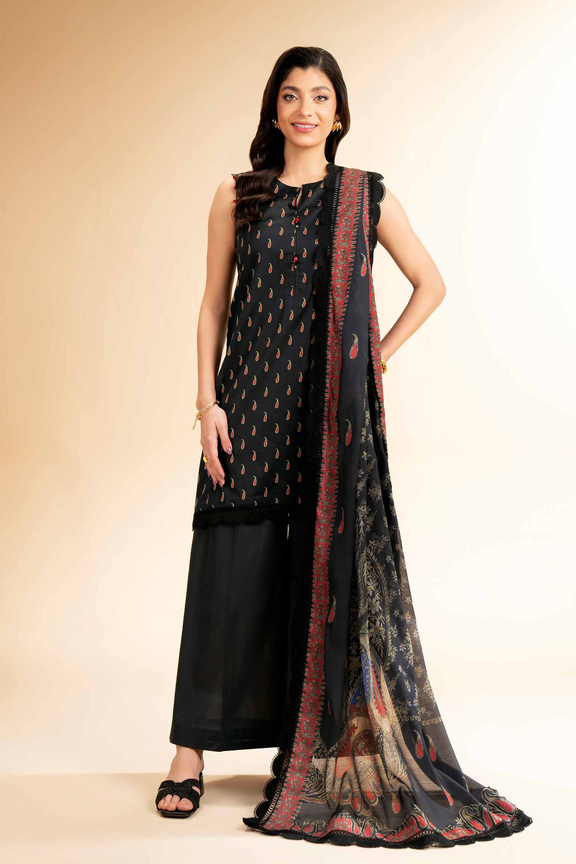 3 Piece - Printed Suit - 42501474 for Women - Unstitched Collection | Nishat | Shop Online