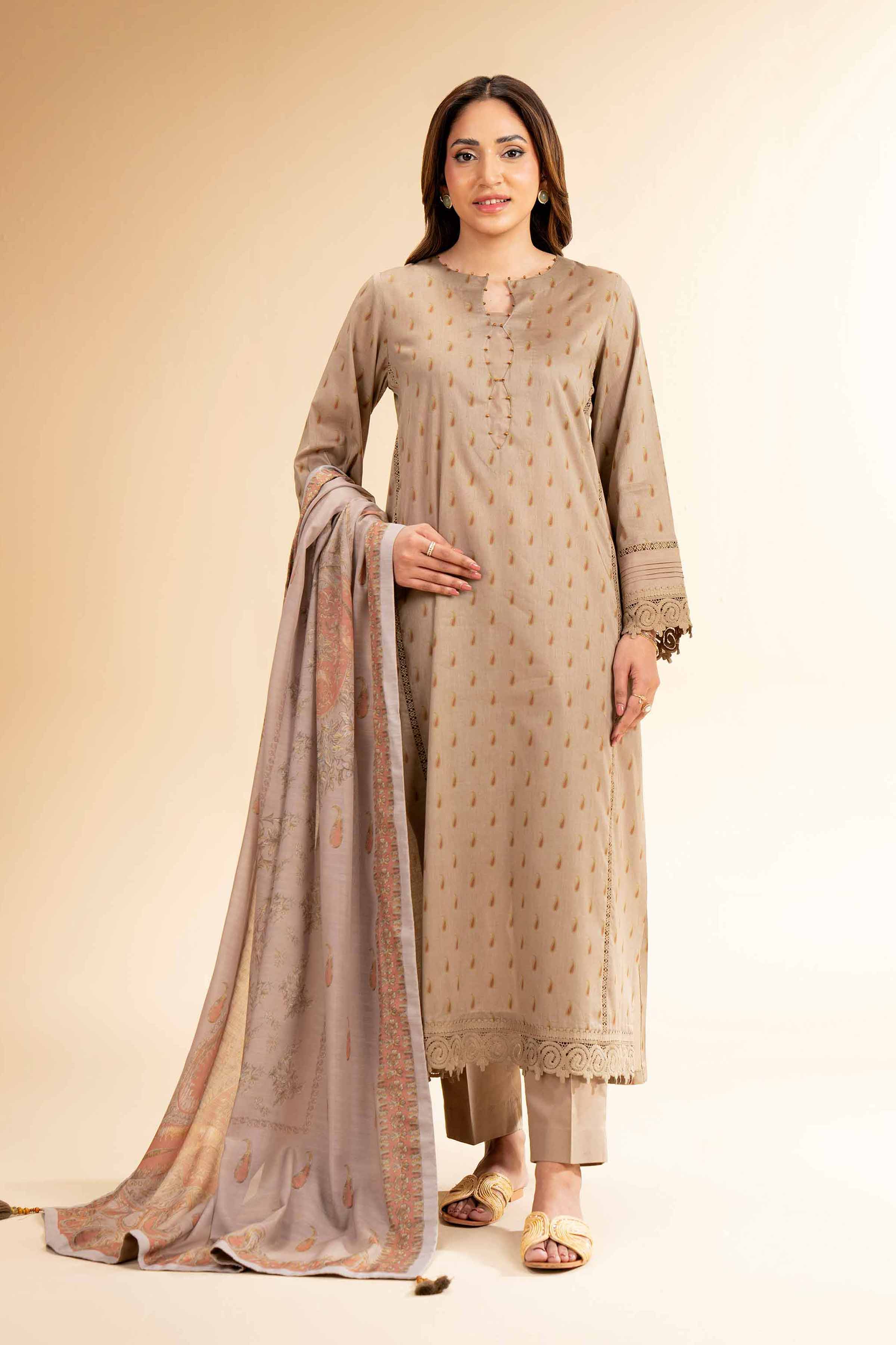 3 Piece - Printed Suit - 42501475 for Women - Unstitched Collection | Nishat | Shop Online