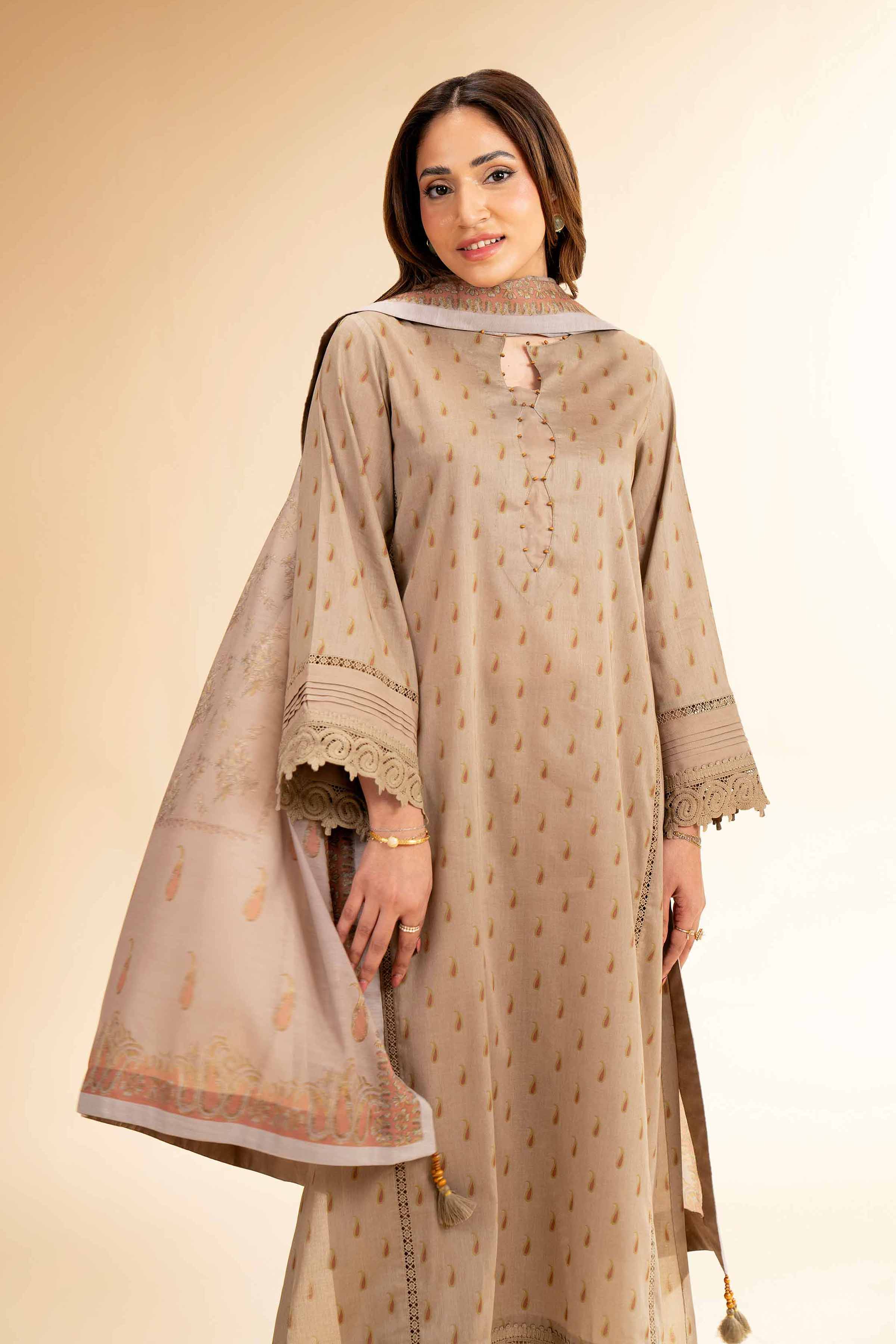 3 Piece - Printed Suit - 42501475 for Women - Unstitched Collection | Nishat | Shop Online