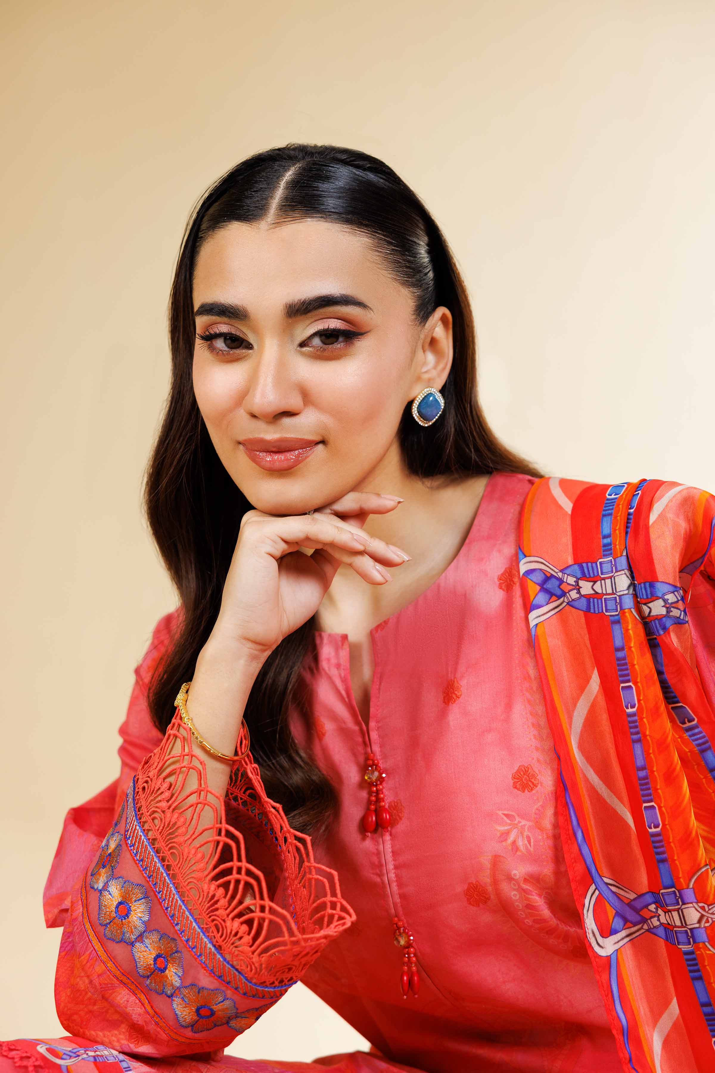 3 Piece - Digital Printed Embroidered Suit - 42501478 for Women - Unstitched Collection | Nishat | Shop Online