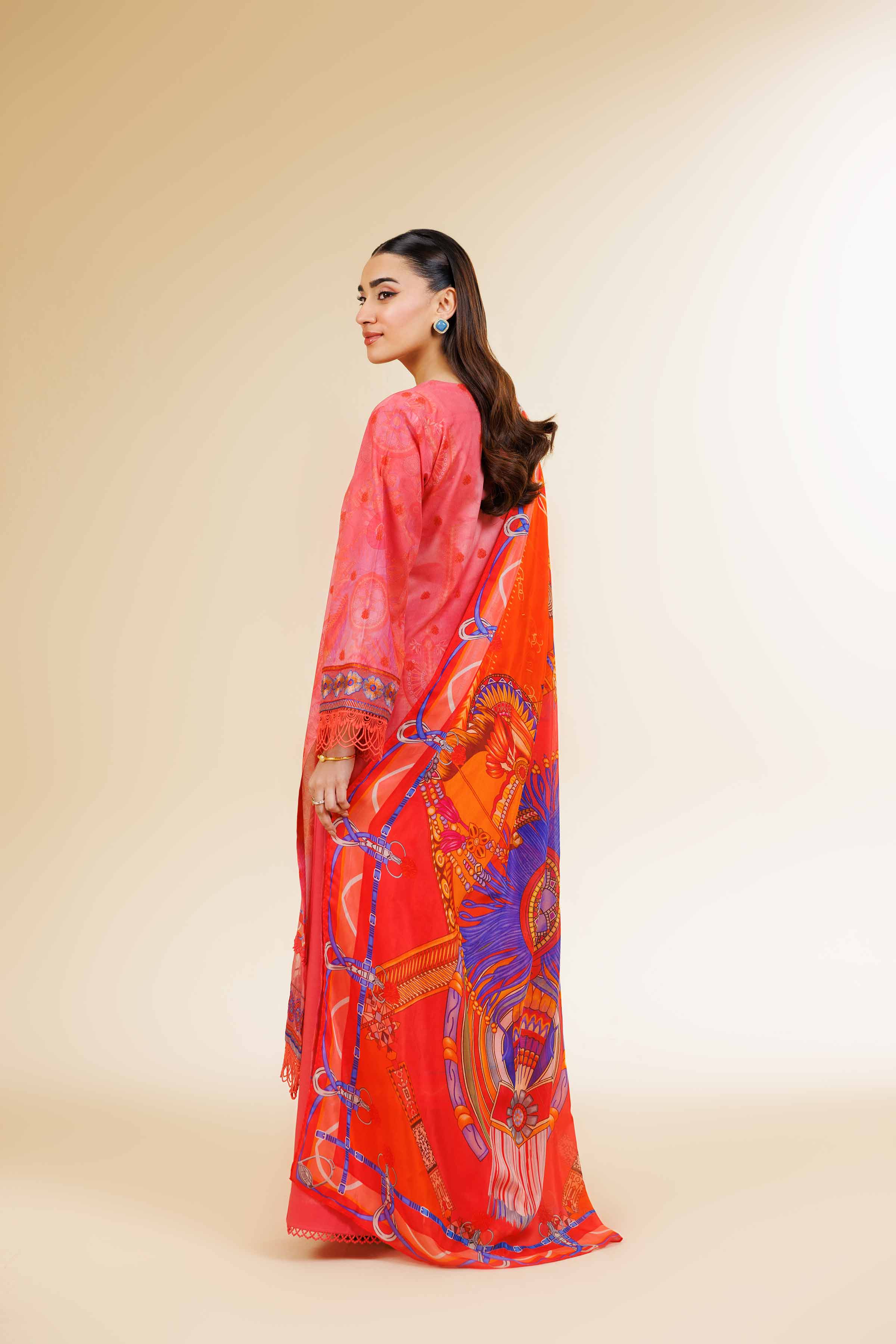 3 Piece - Digital Printed Embroidered Suit - 42501478 for Women - Unstitched Collection | Nishat | Shop Online
