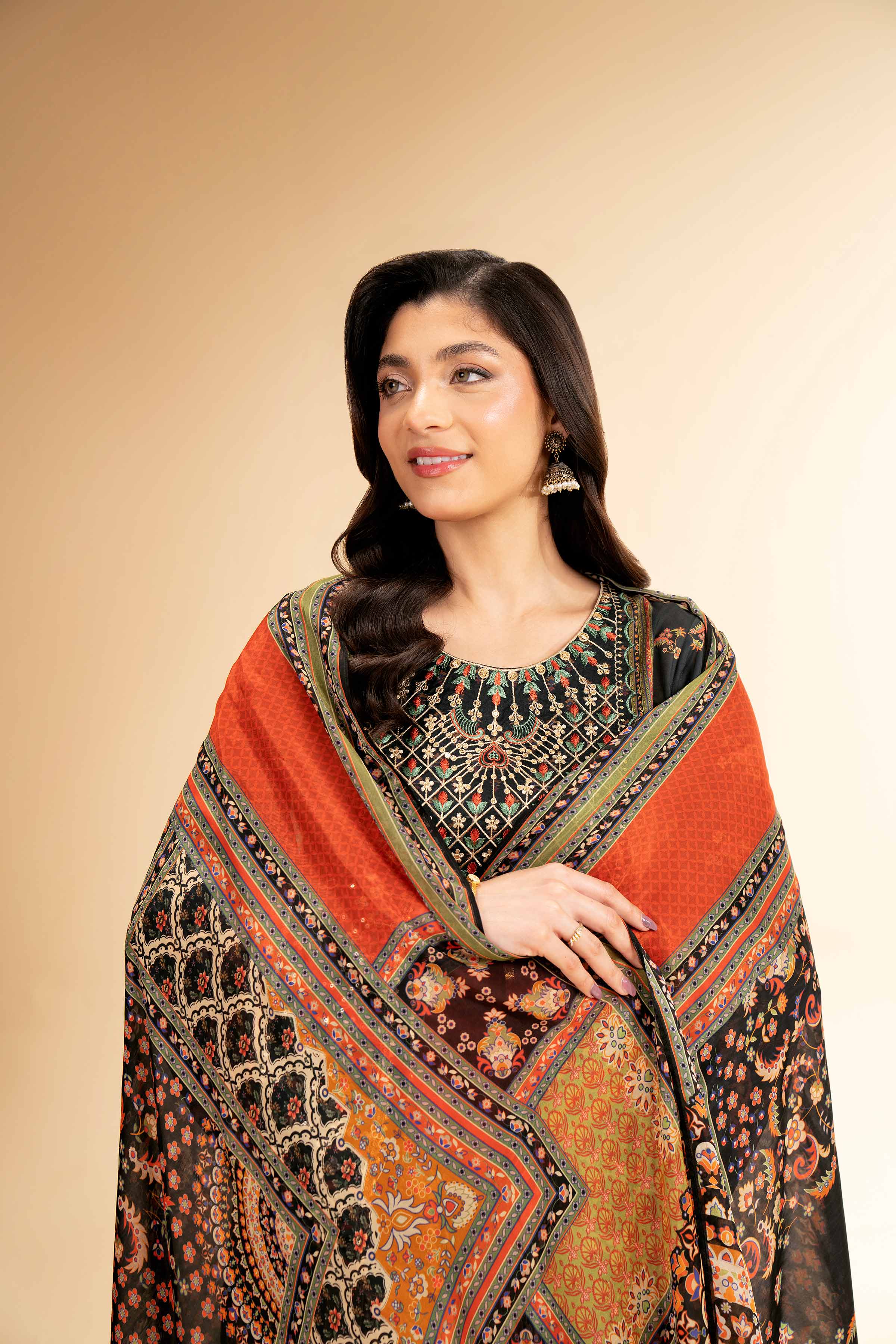 3 Piece - Digital Printed Embroidered Suit - 42501479 for Women - Unstitched Collection | Nishat | Shop Online