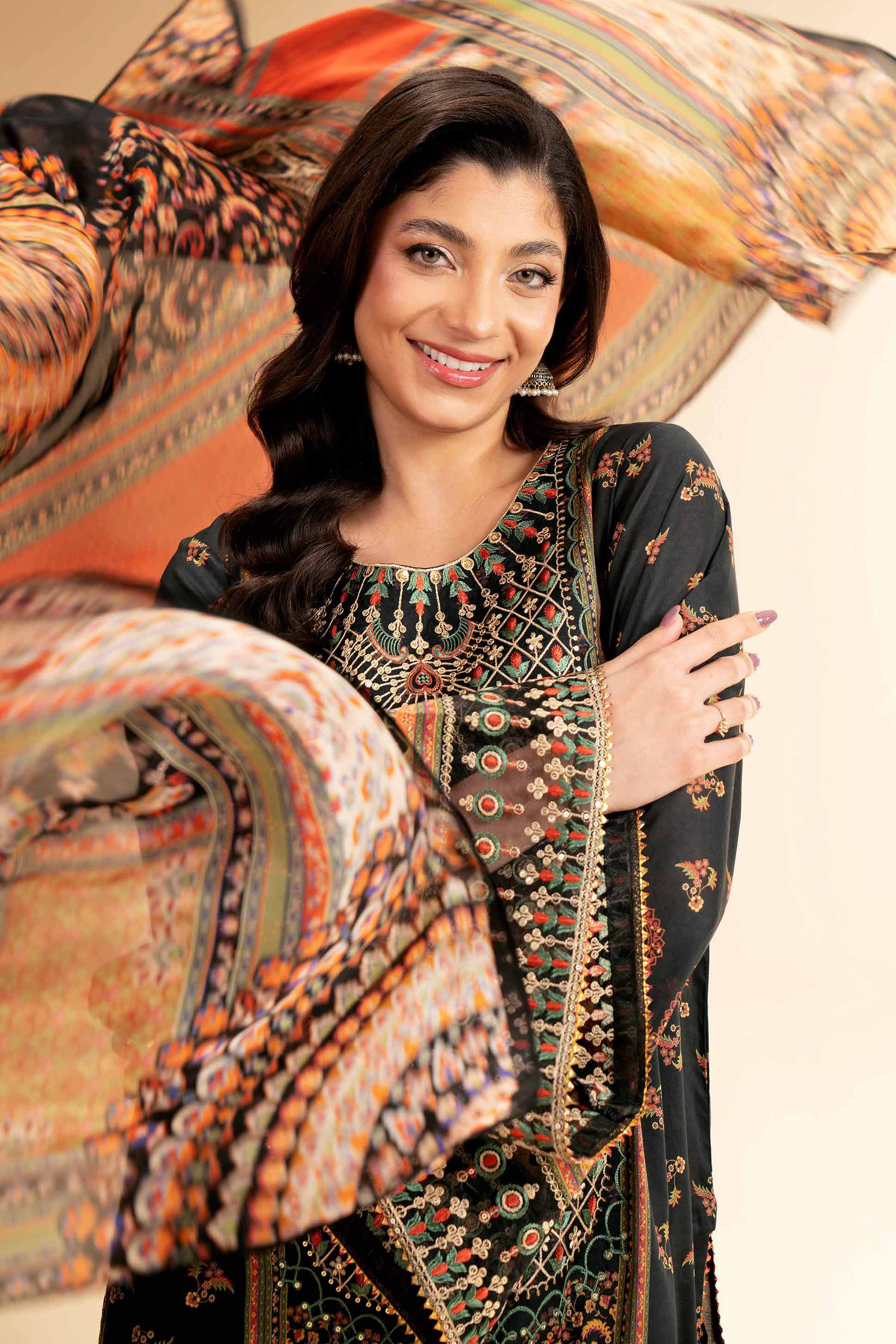 3 Piece - Digital Printed Embroidered Suit - 42501479 for Women - Unstitched Collection | Nishat | Shop Online