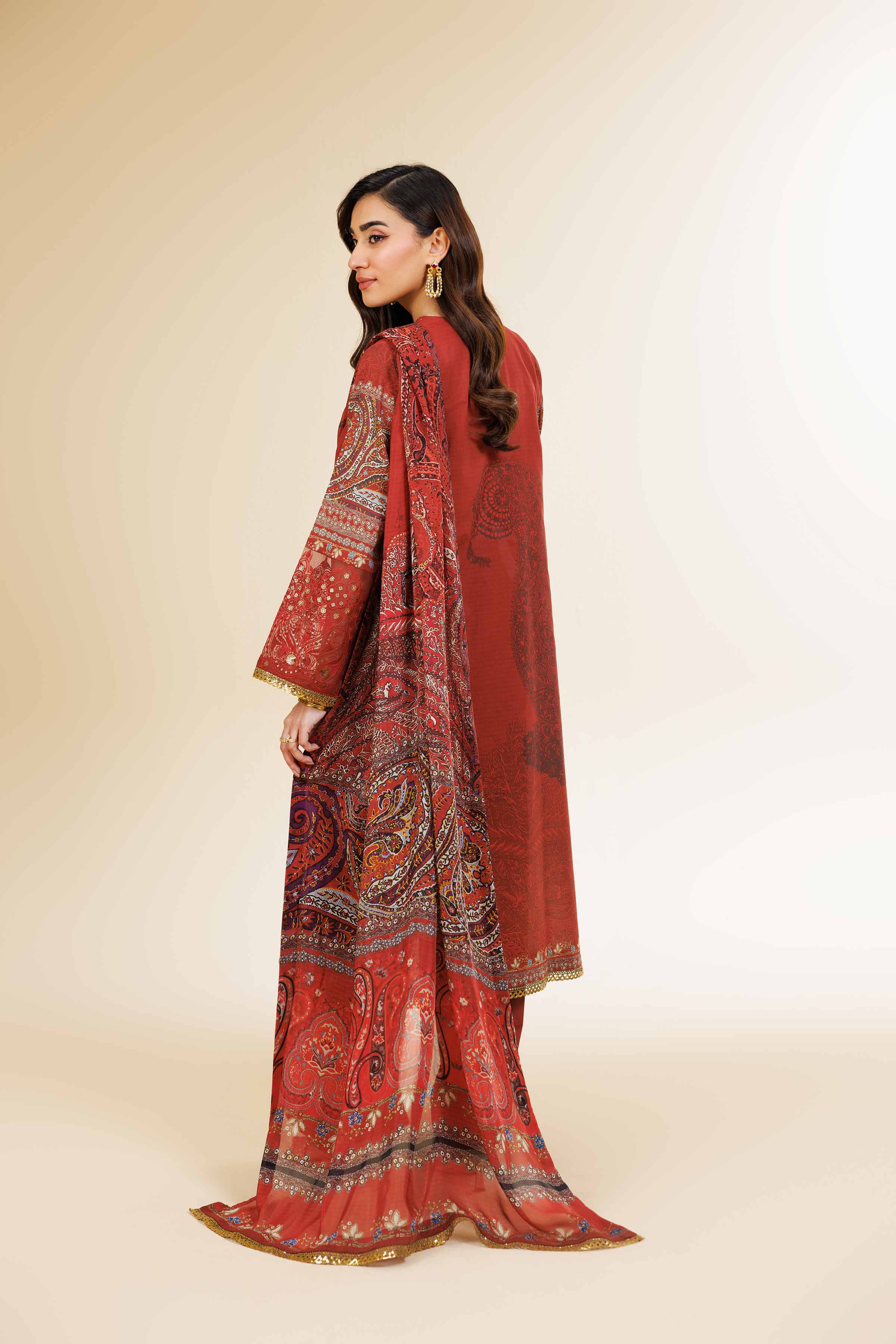 3 Piece - Digital Printed Embroidered Suit - 42501482 for Women - Unstitched Collection | Nishat | Shop Online