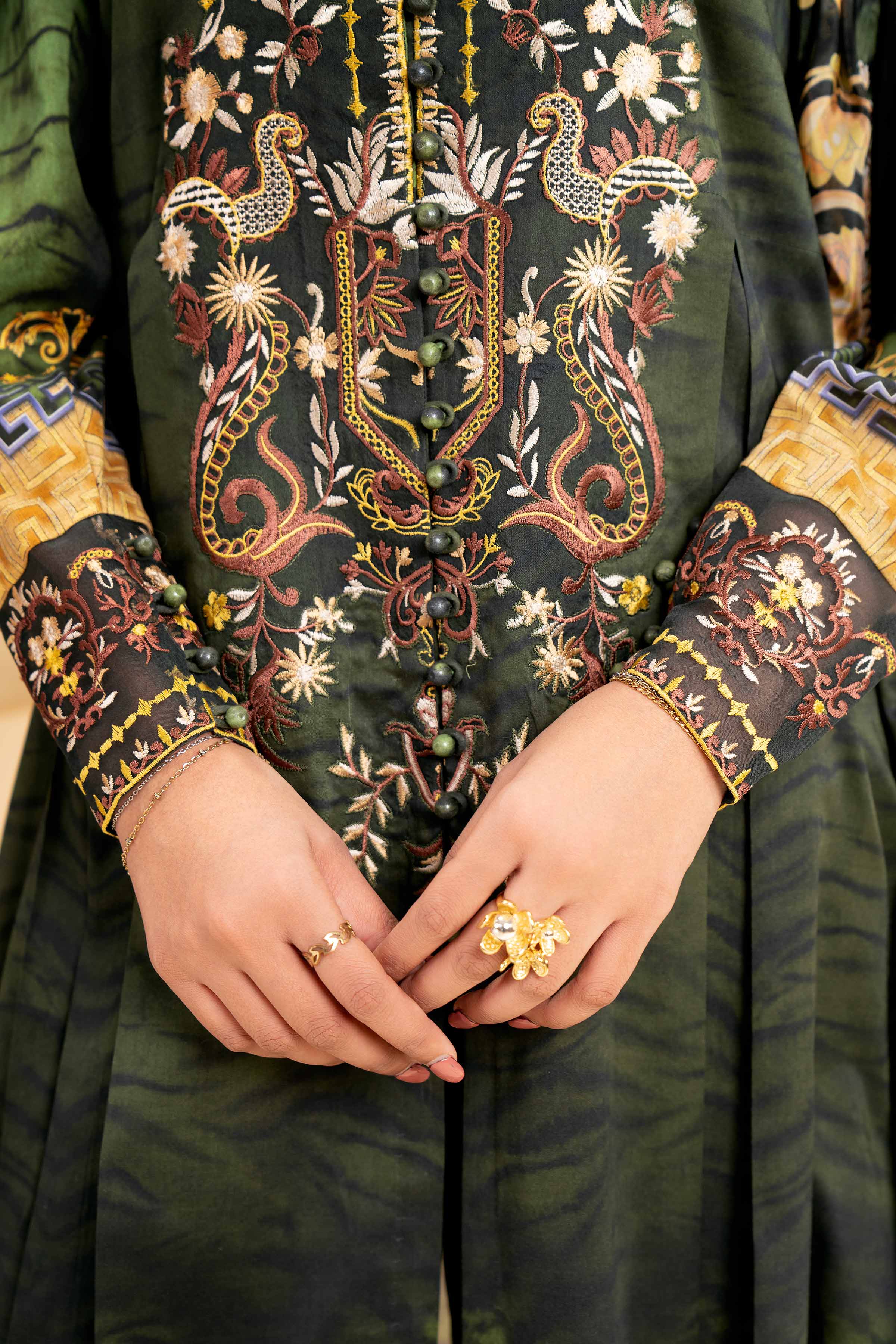 3 Piece - Digital Printed Embroidered Suit - 42501483 for Women - Unstitched Collection | Nishat | Shop Online