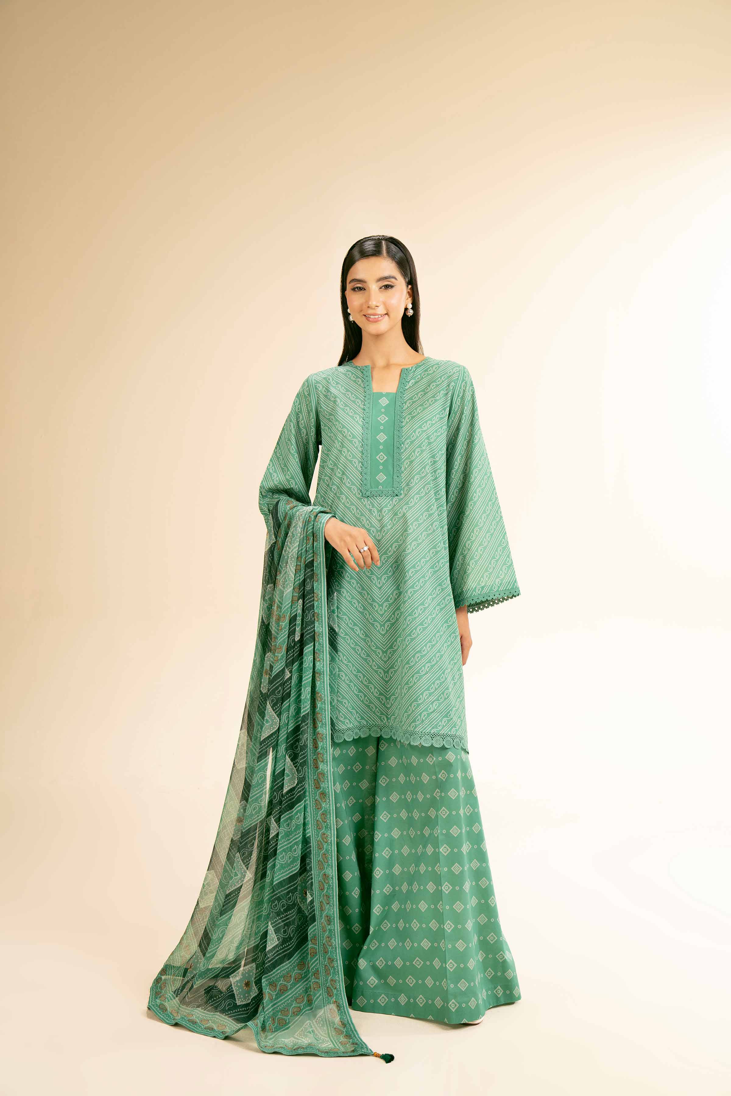 3 Piece - Printed Suit - 42501487 for Women - Unstitched Collection | Nishat | Shop Online
