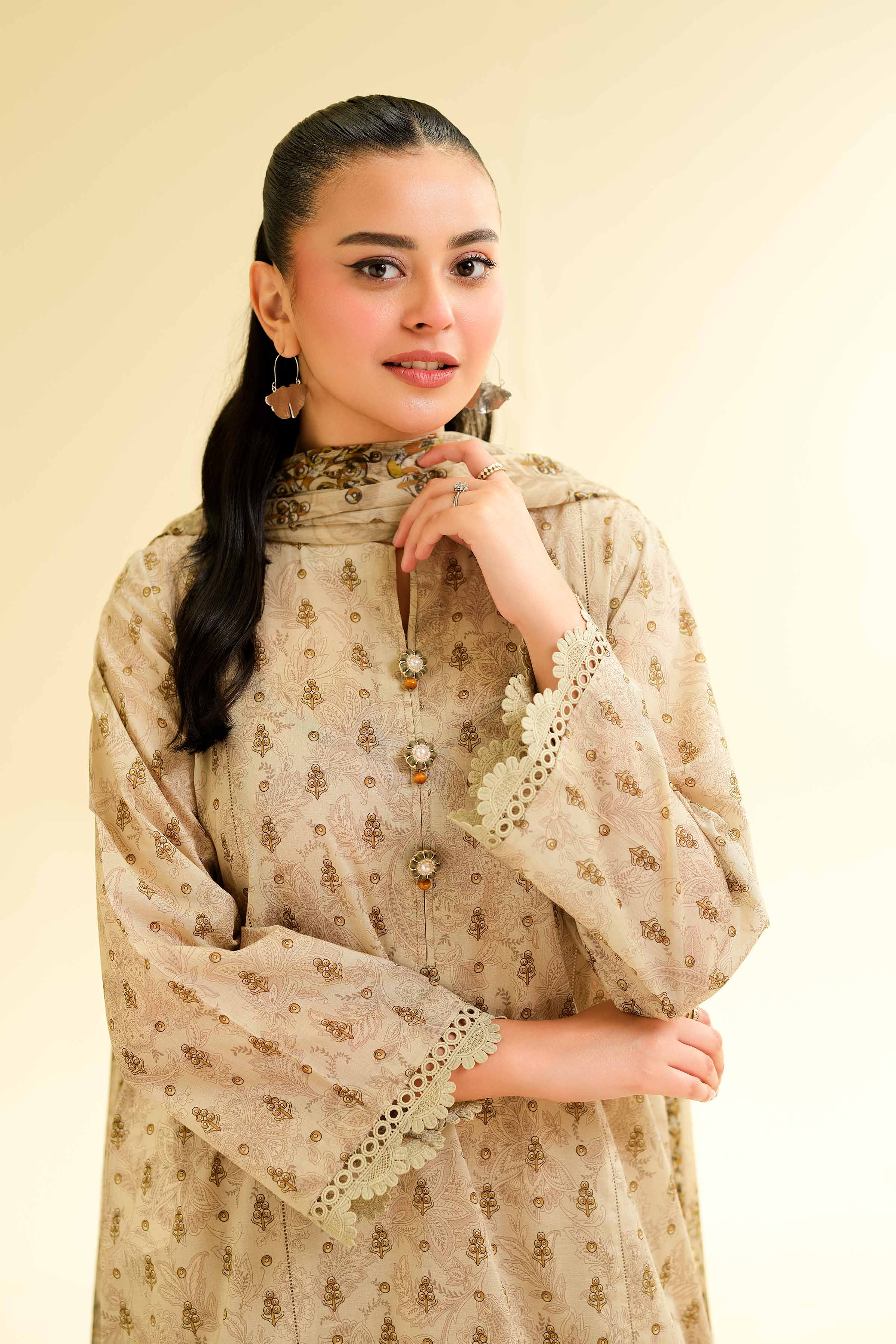 3 Piece - Printed Suit - 42501489 for Women - Unstitched Collection | Nishat | Shop Online