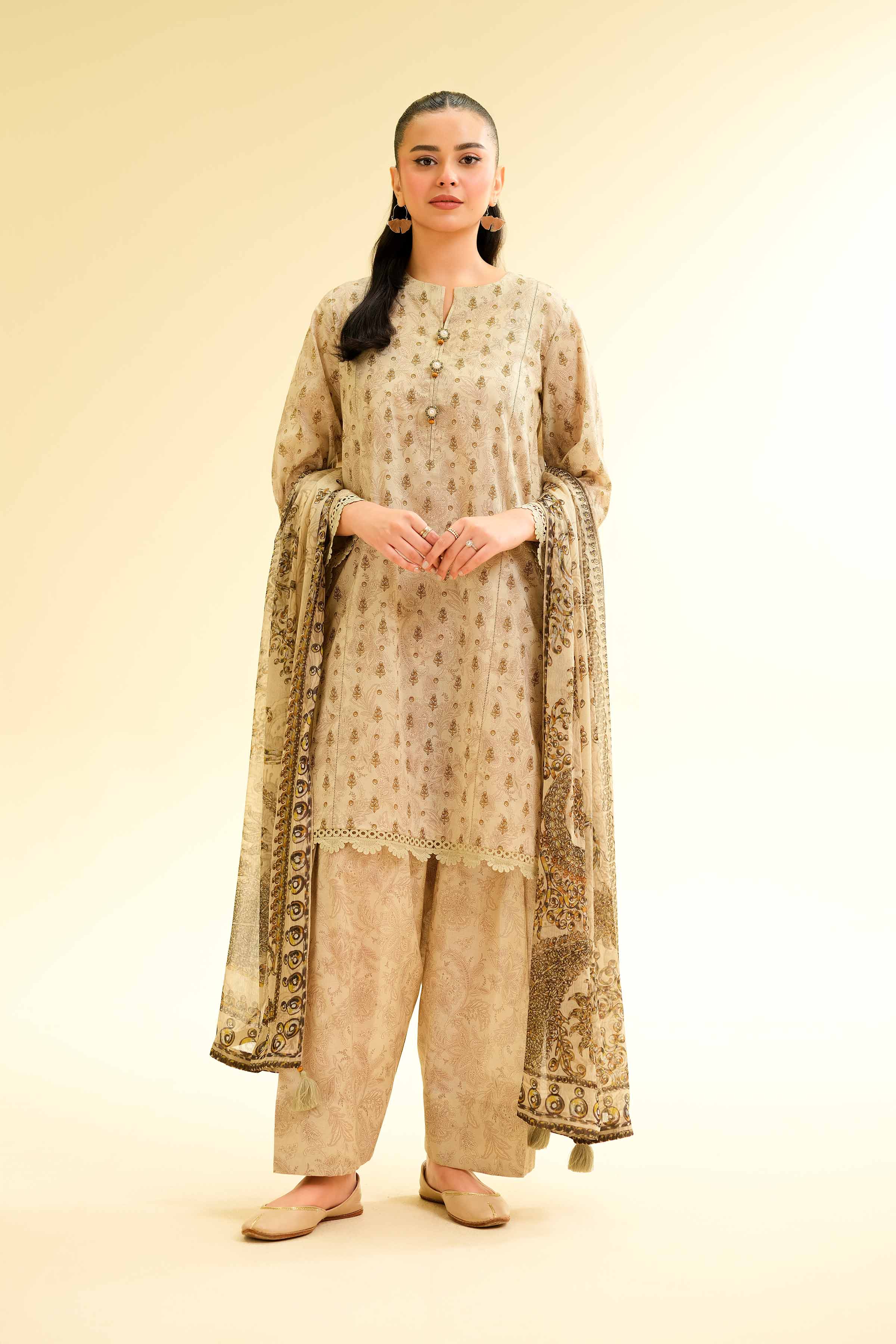 3 Piece - Printed Suit - 42501489 for Women - Unstitched Collection | Nishat | Shop Online