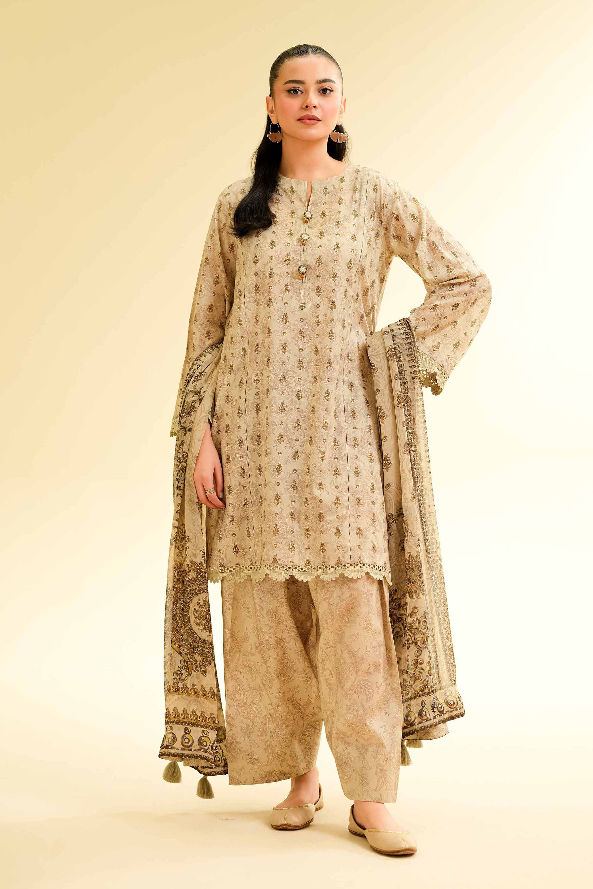 3 Piece - Printed Suit - 42501489 for Women - Unstitched Collection | Nishat | Shop Online