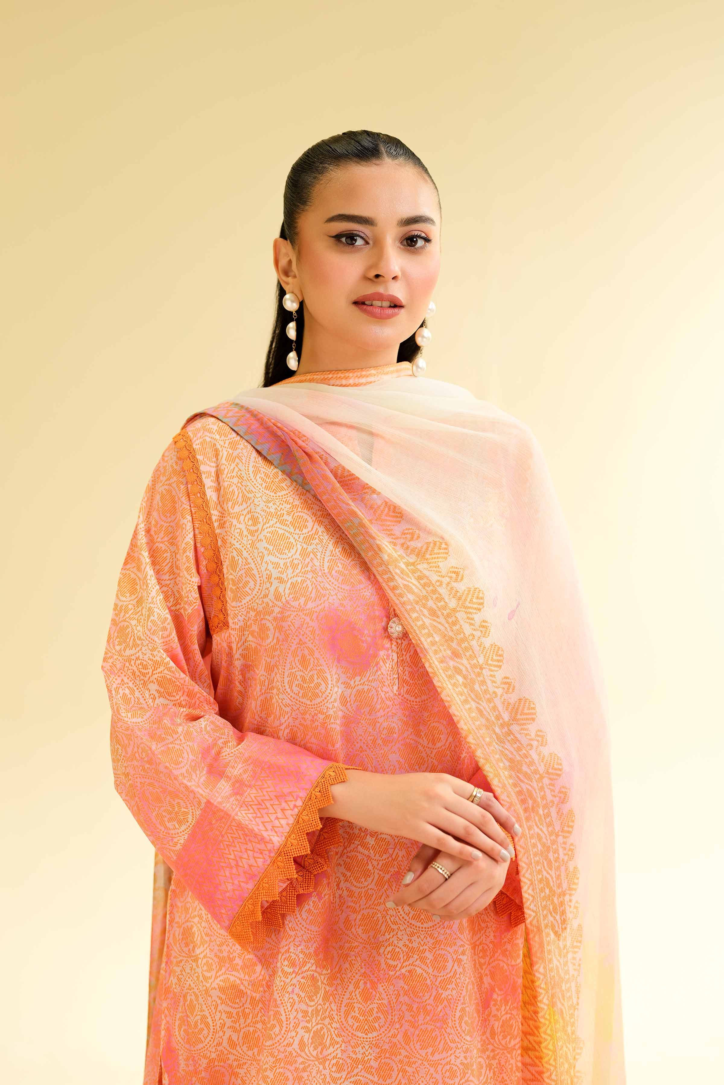 3 Piece - Printed Suit - 42501492 for Women - Unstitched Collection | Nishat | Shop Online