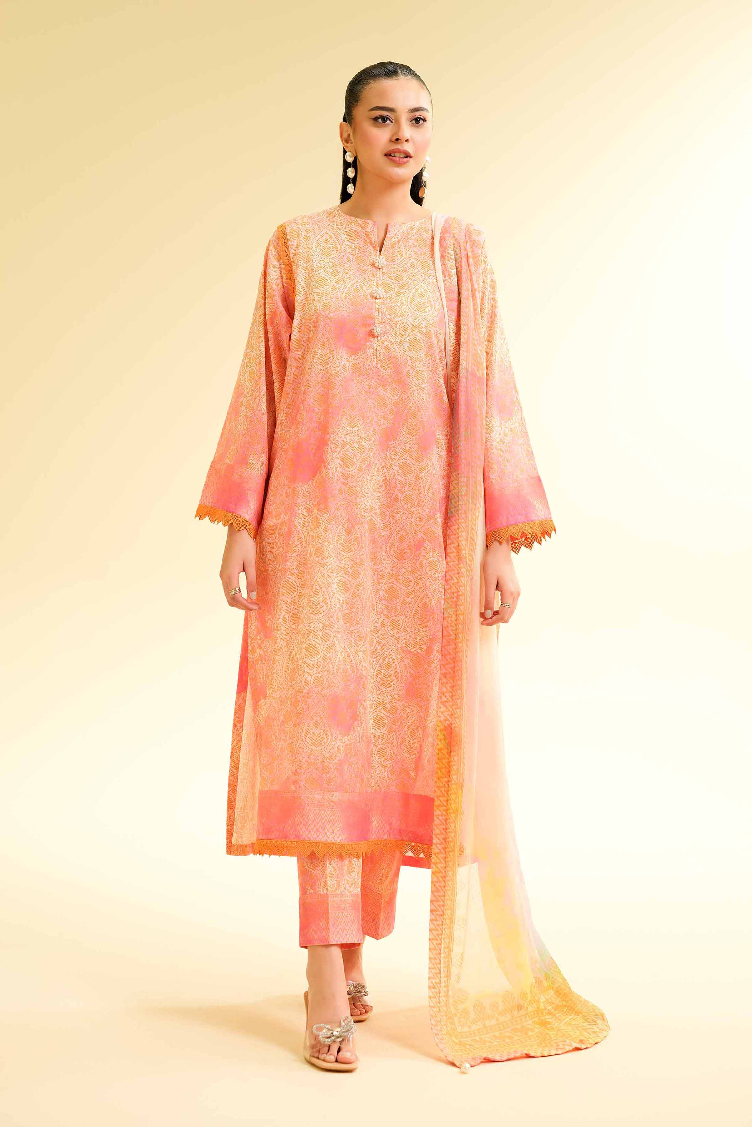 3 Piece - Printed Suit - 42501492 for Women - Unstitched Collection | Nishat | Shop Online