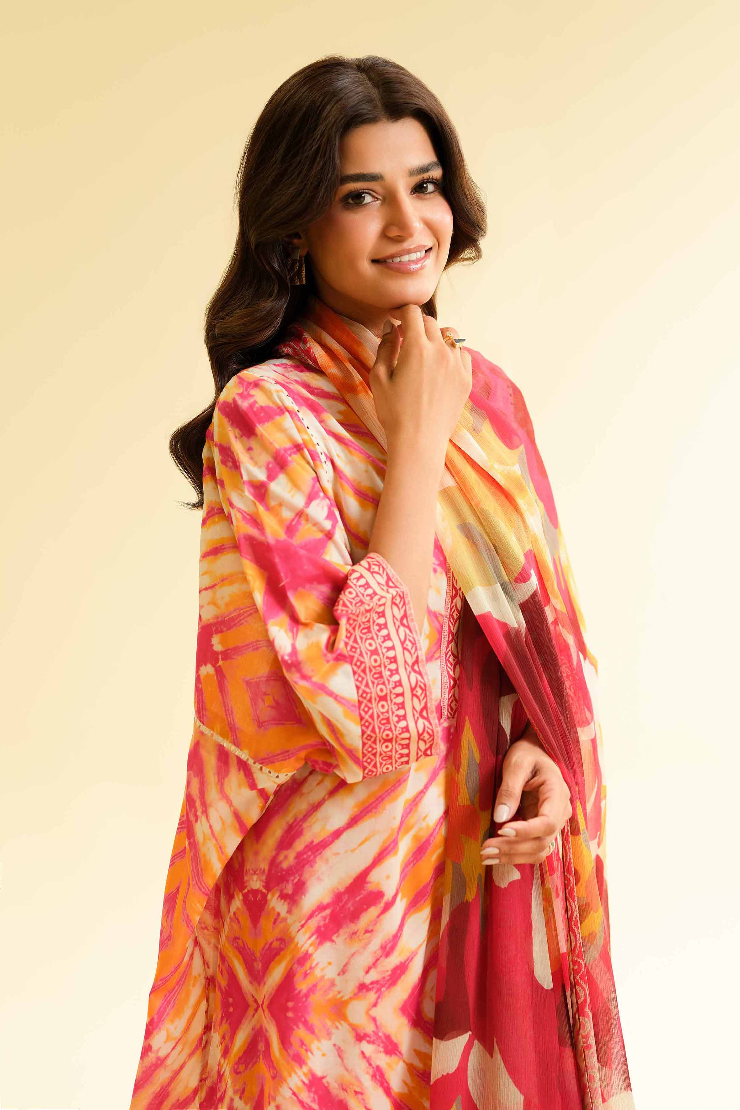 3 Piece - Printed Suit - 42501494 for Women - Unstitched Collection | Nishat | Shop Online