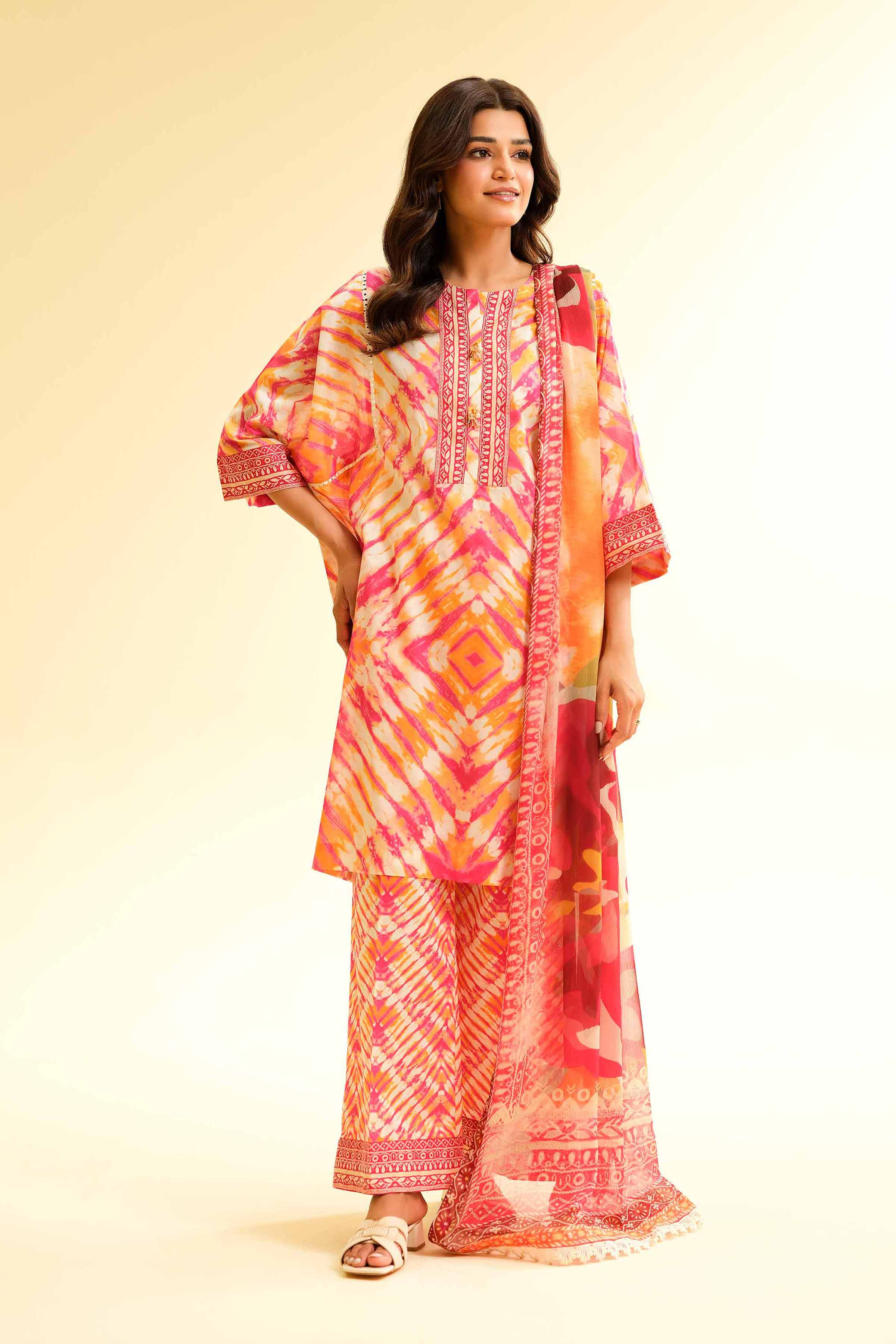 3 Piece - Printed Suit - 42501494 for Women - Unstitched Collection | Nishat | Shop Online