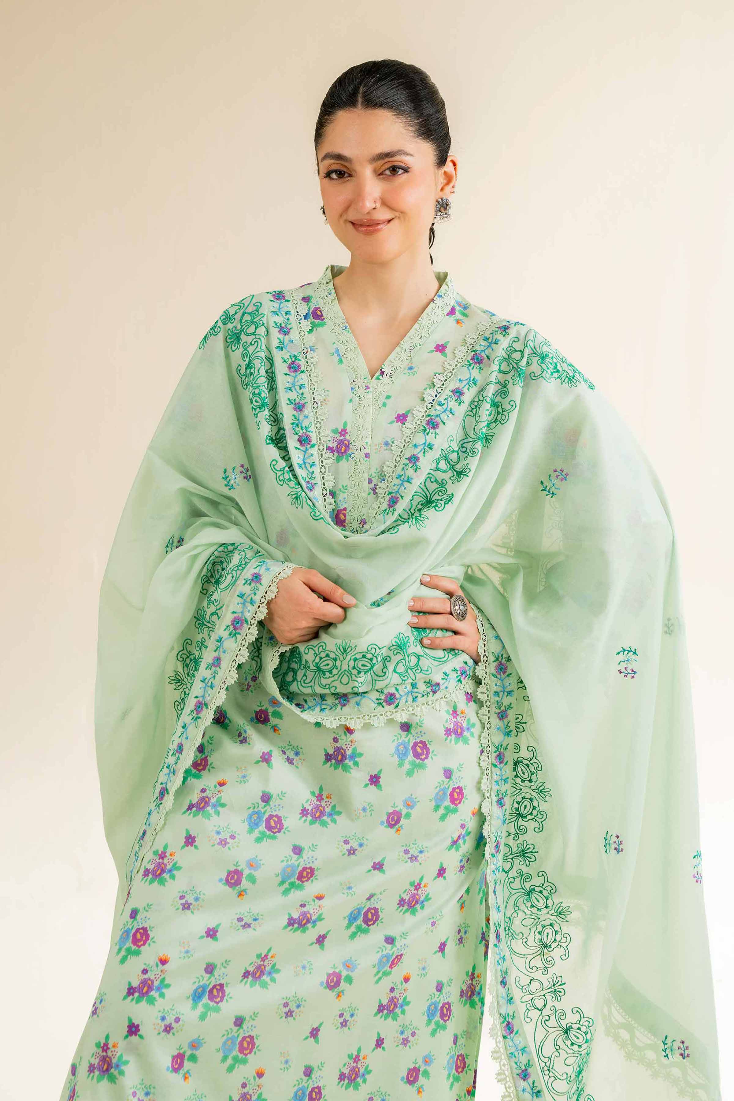 3 Piece - Printed Embroidered Suit - 42501498 for Women - Unstitched Collection | Nishat | Shop Online