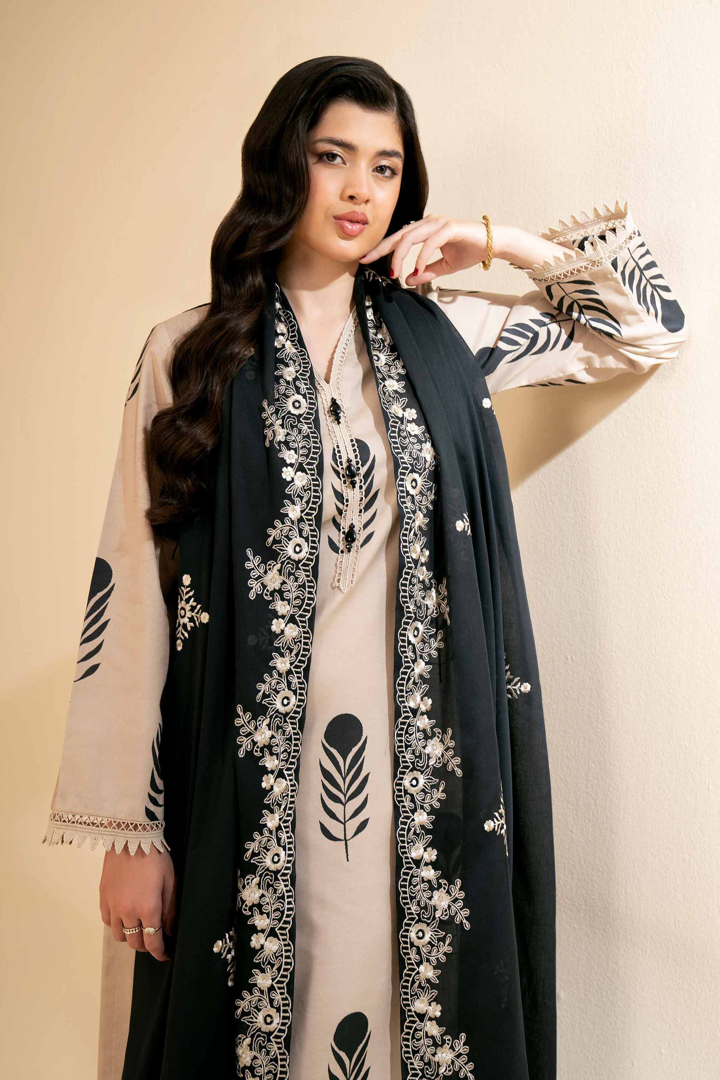 3 Piece - Printed Embroidered Suit - 42501500 for Women - Unstitched Collection | Nishat | Shop Online