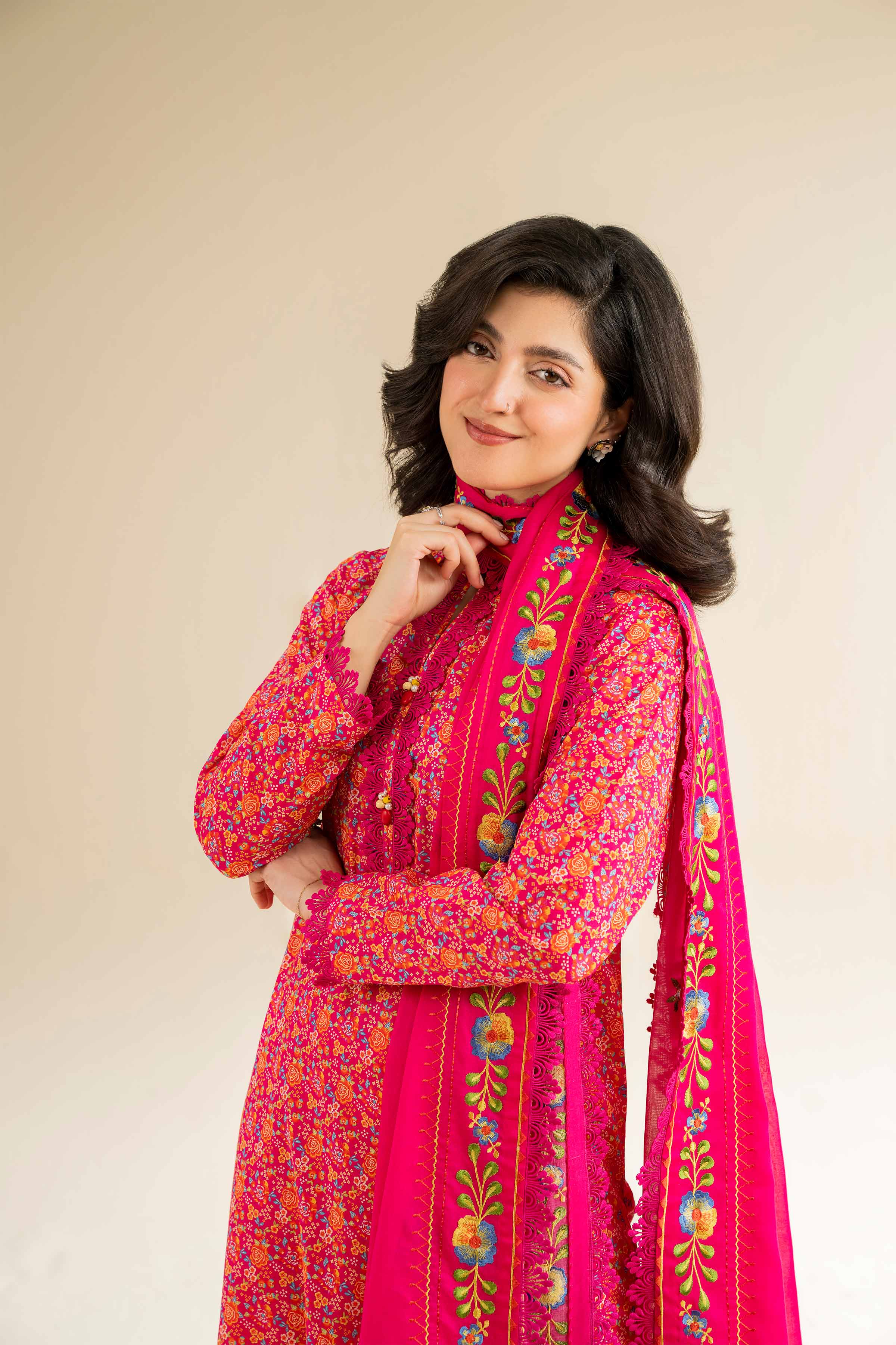 3 Piece - Printed Embroidered Suit - 42501503 for Women - Unstitched Collection | Nishat | Shop Online