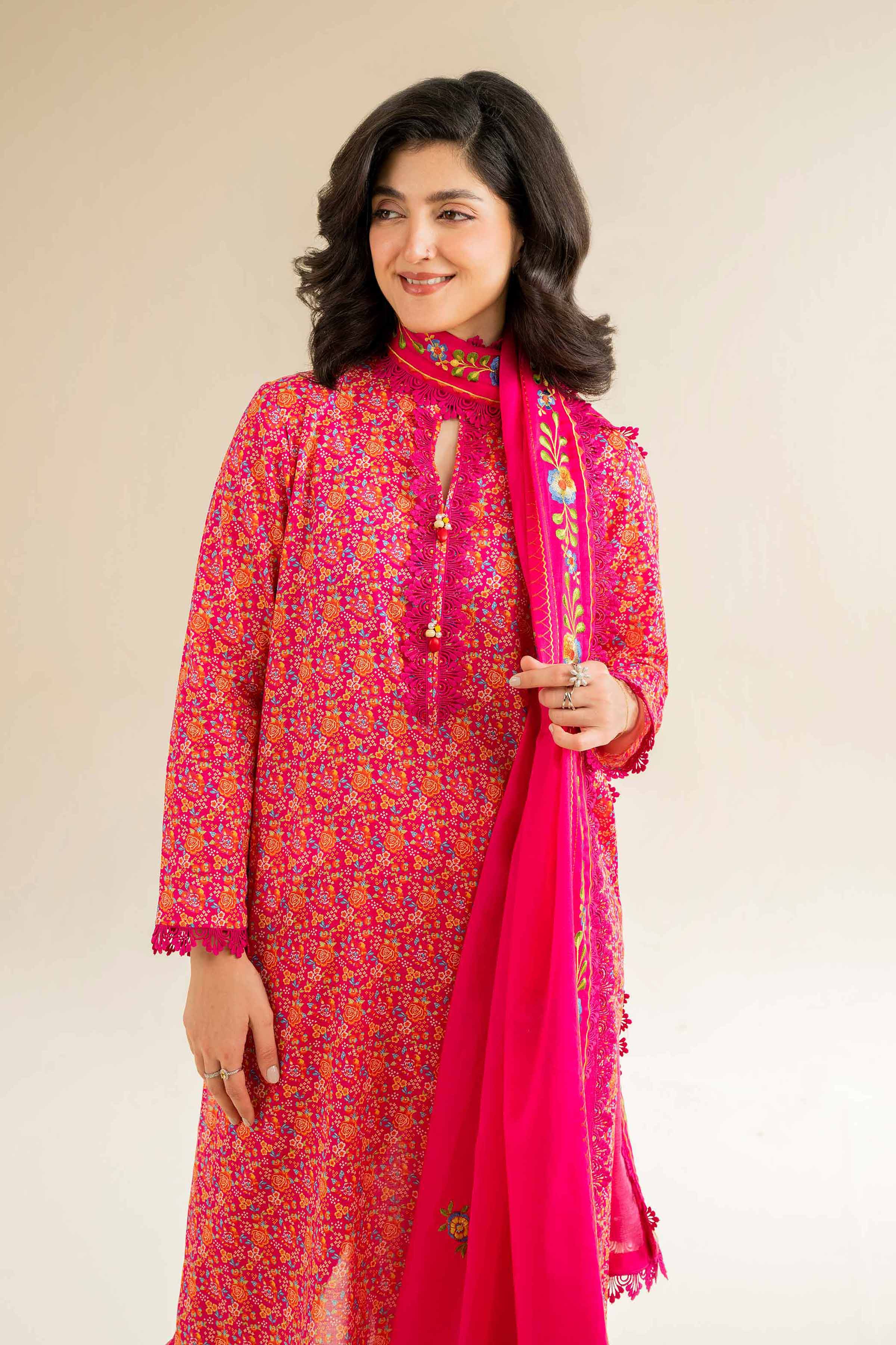 3 Piece - Printed Embroidered Suit - 42501503 for Women - Unstitched Collection | Nishat | Shop Online