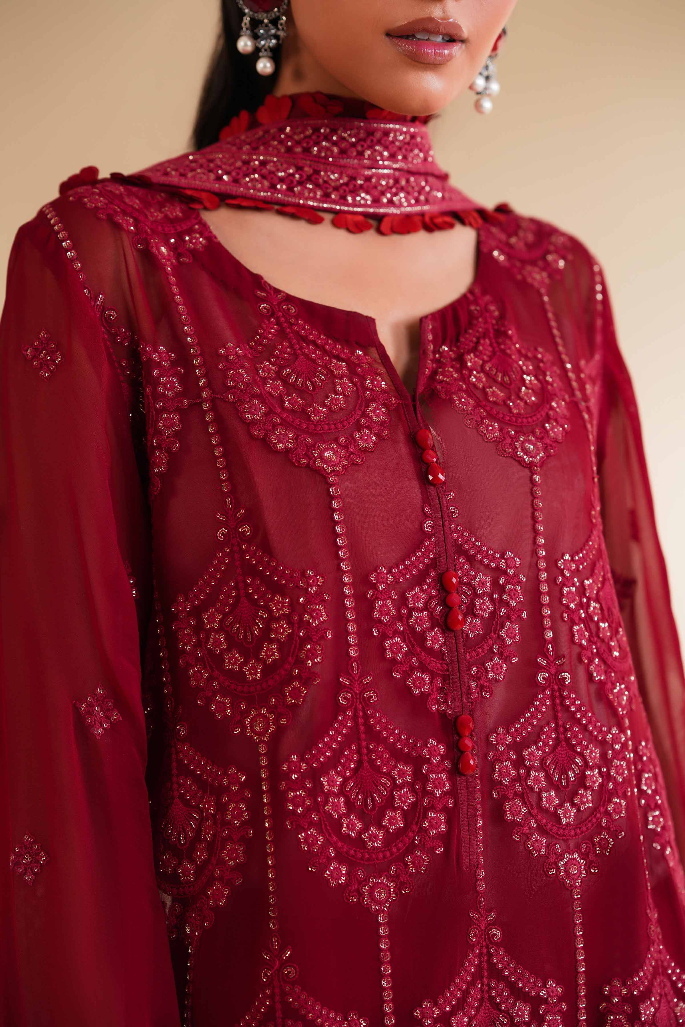 3 Piece - Dyed Embroidered Suit - 42501509 for Women - Unstitched Collection | Nishat | Shop Online