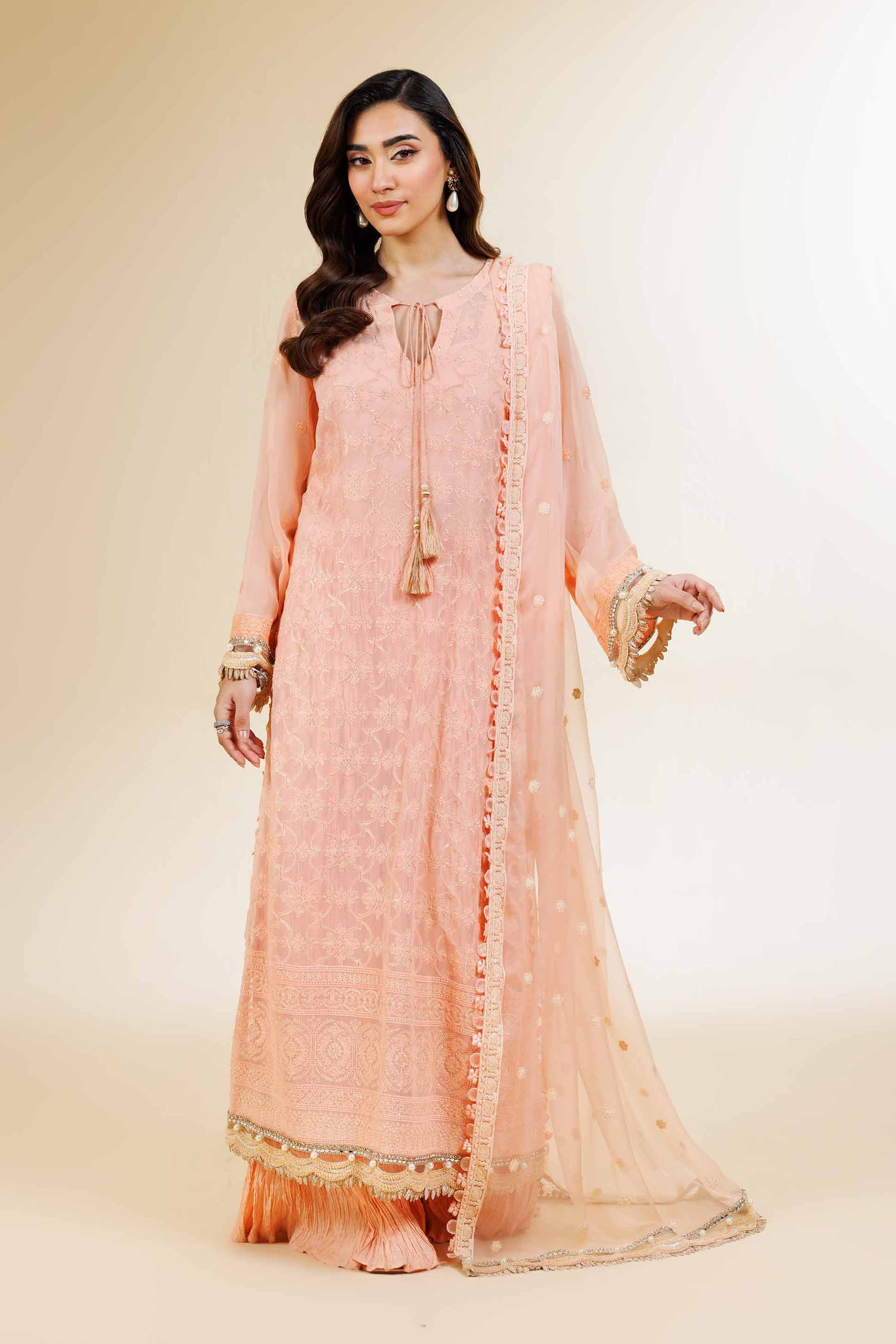 3 Piece - Dyed Embroidered Suit - 42501510 for Women - Unstitched Collection | Nishat | Shop Online