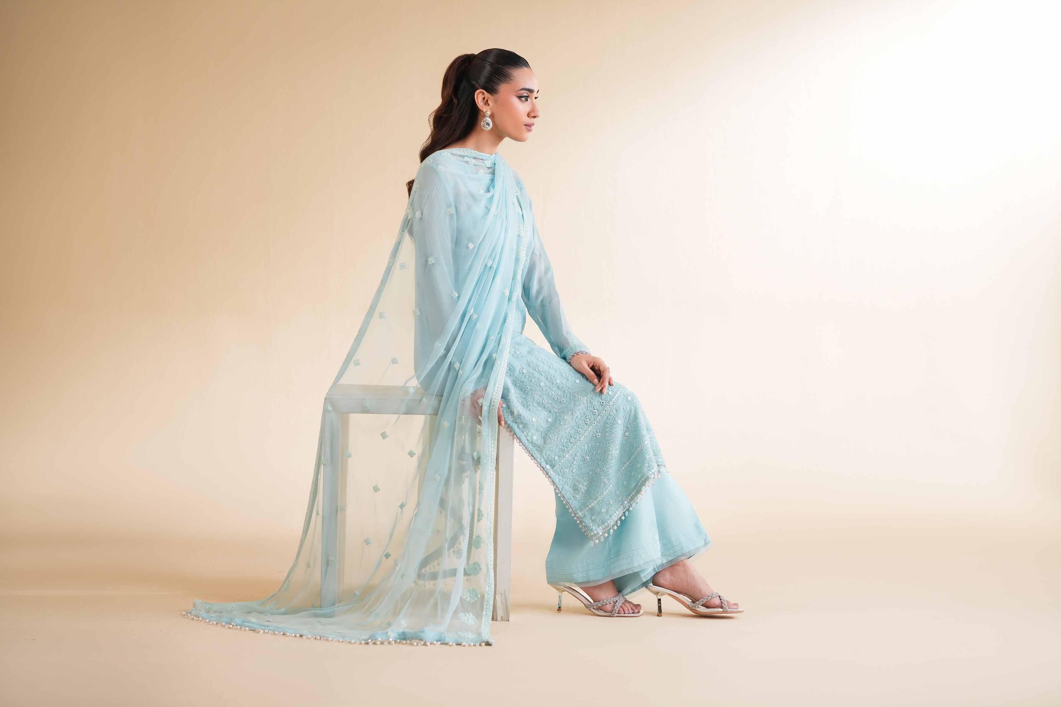 3 Piece - Dyed Embroidered Suit - 42501511 for Women - Unstitched Collection | Nishat | Shop Online