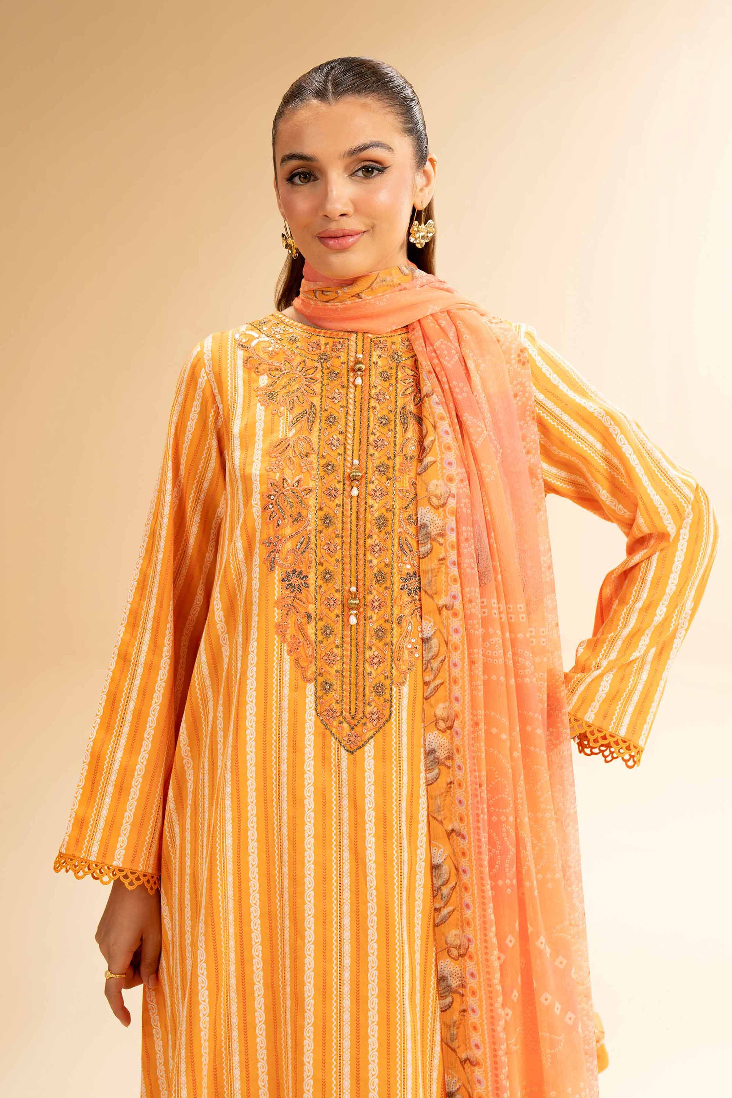 2 Piece - Digital Printed Suit - 42501515 for Women - Unstitched Collection | Nishat | Shop Online