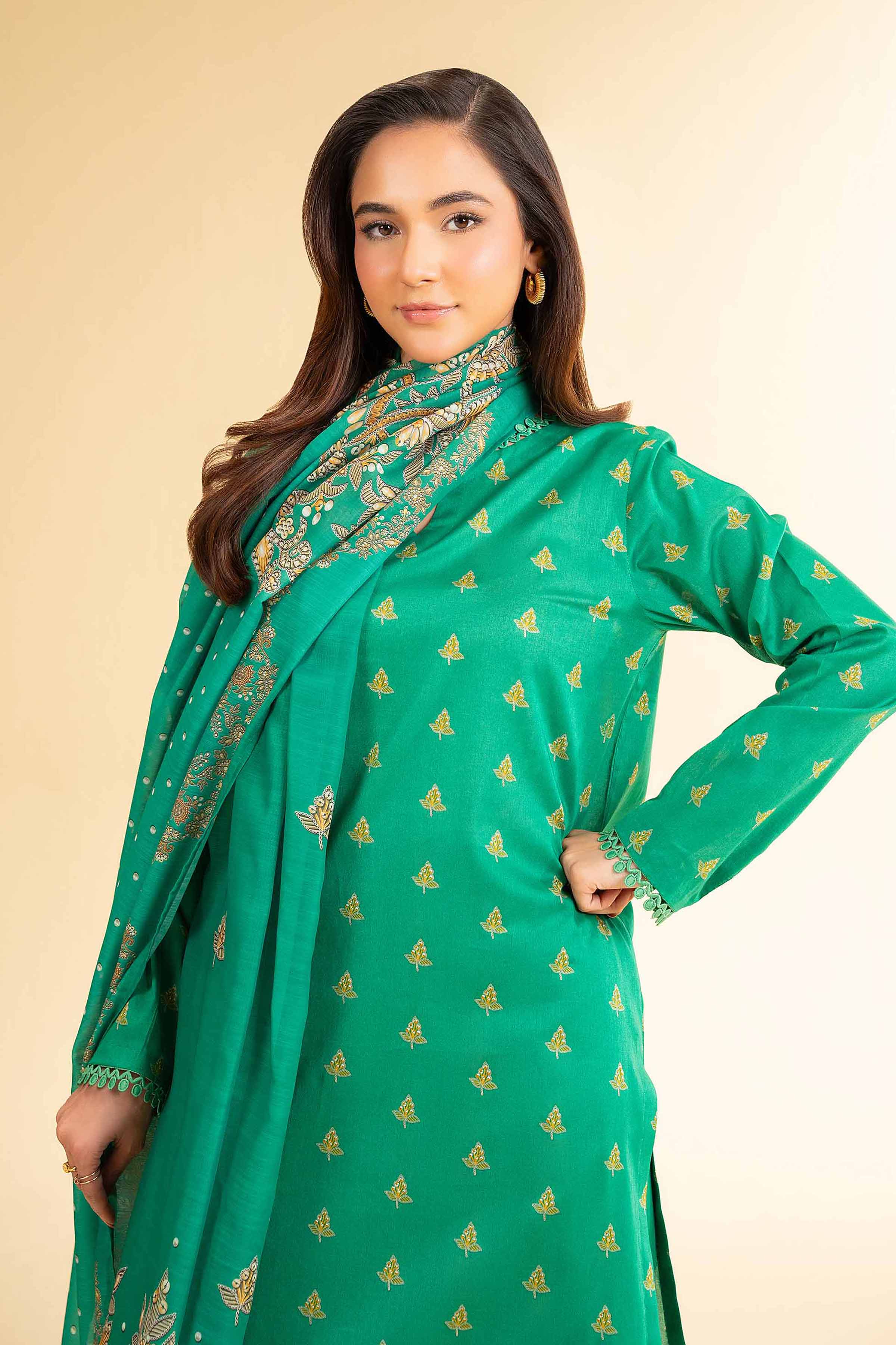 2 Piece - Digital Printed Suit - 42501525 for Women - Unstitched Collection | Nishat | Shop Online